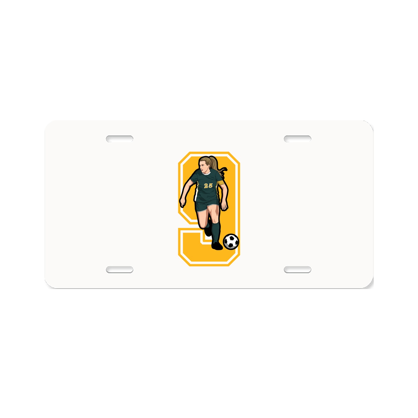License Plate — Number in Classic