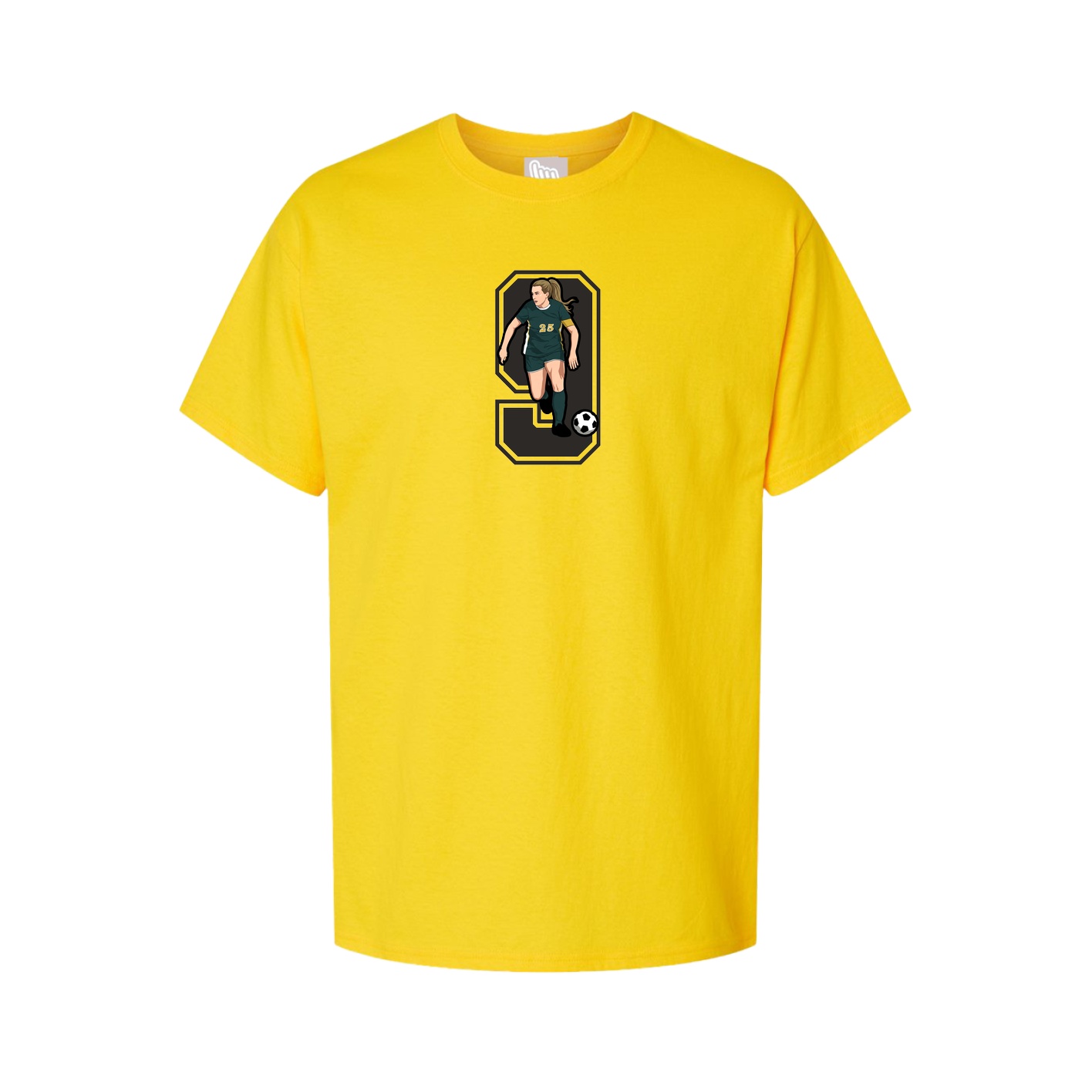 Youth Tee — Number in Gold