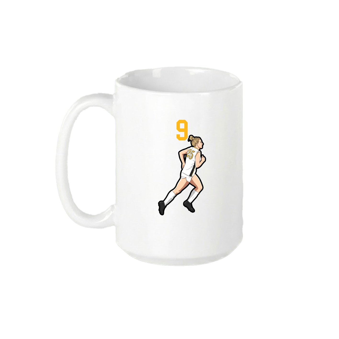 15oz Coffee Mug — Number Top in White