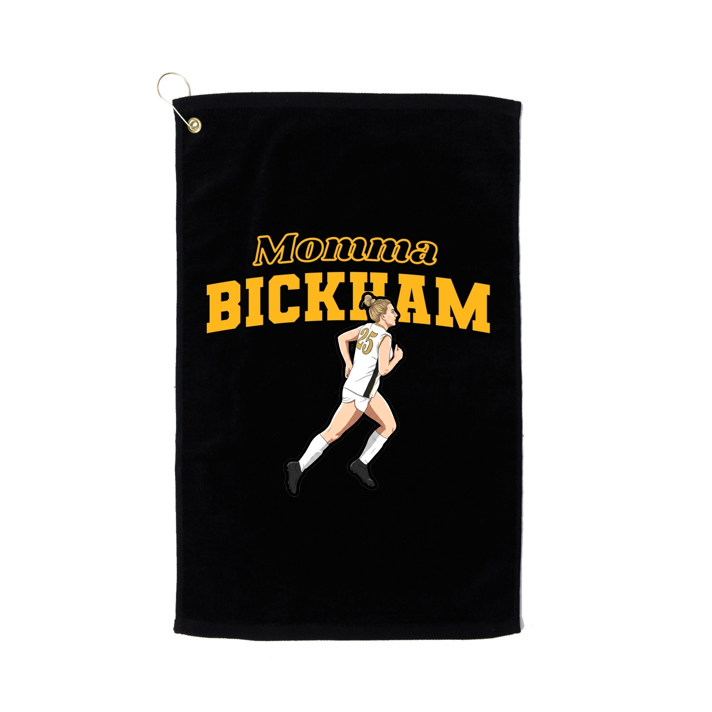 Golf Towel — Mothers Day Block in Black