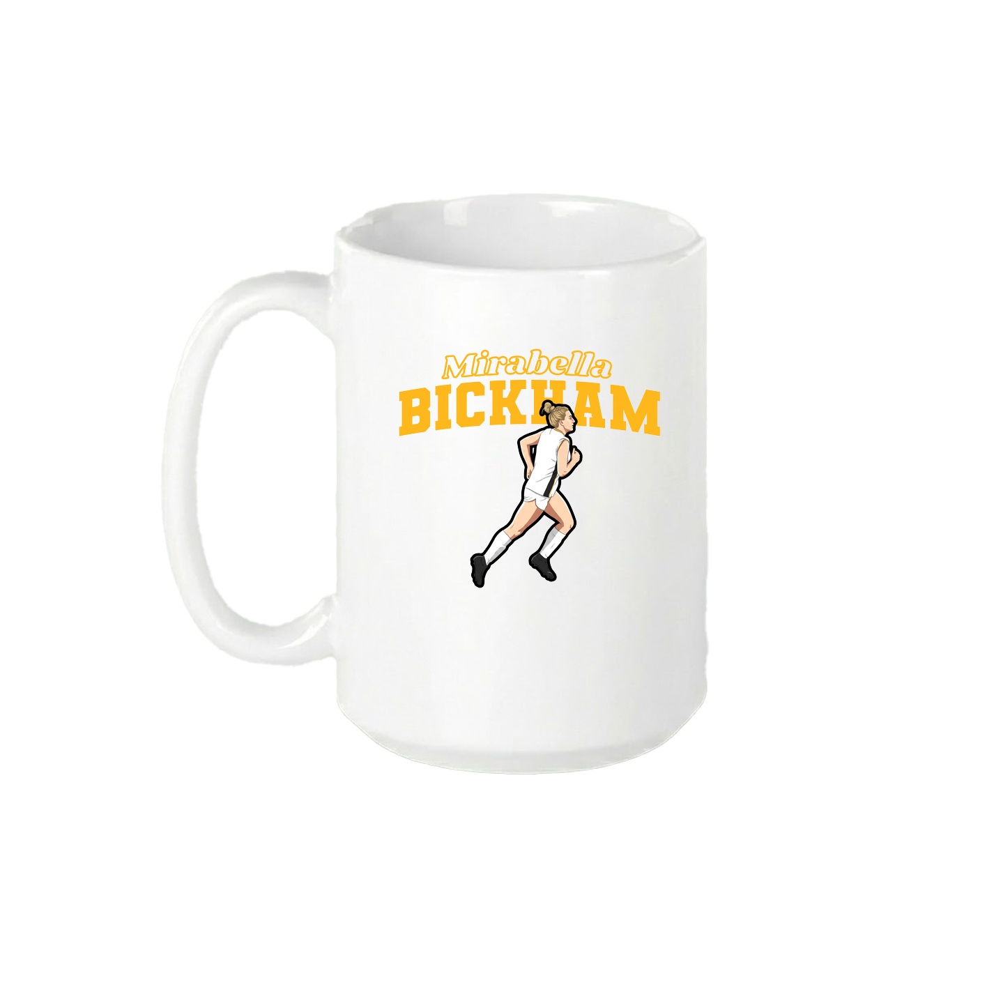 15oz Coffee Mug — Name Arch in White