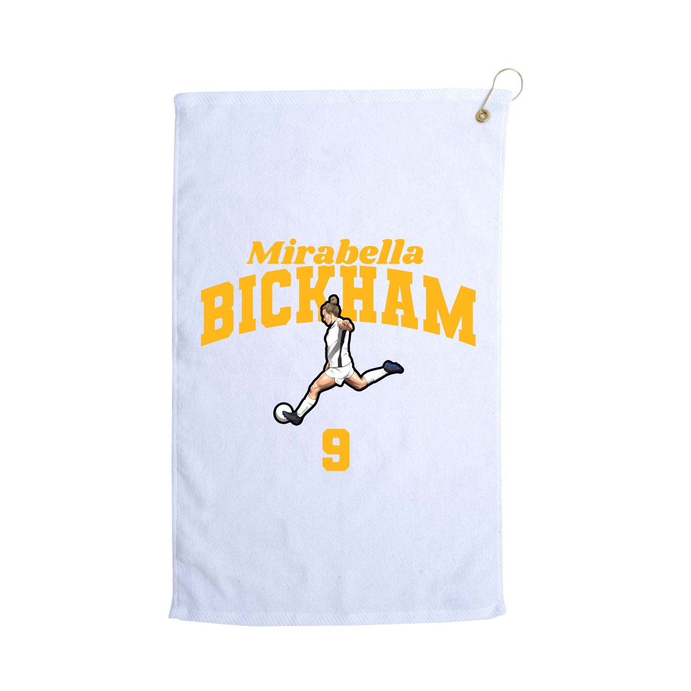 Golf Towel — Signature Arch in White