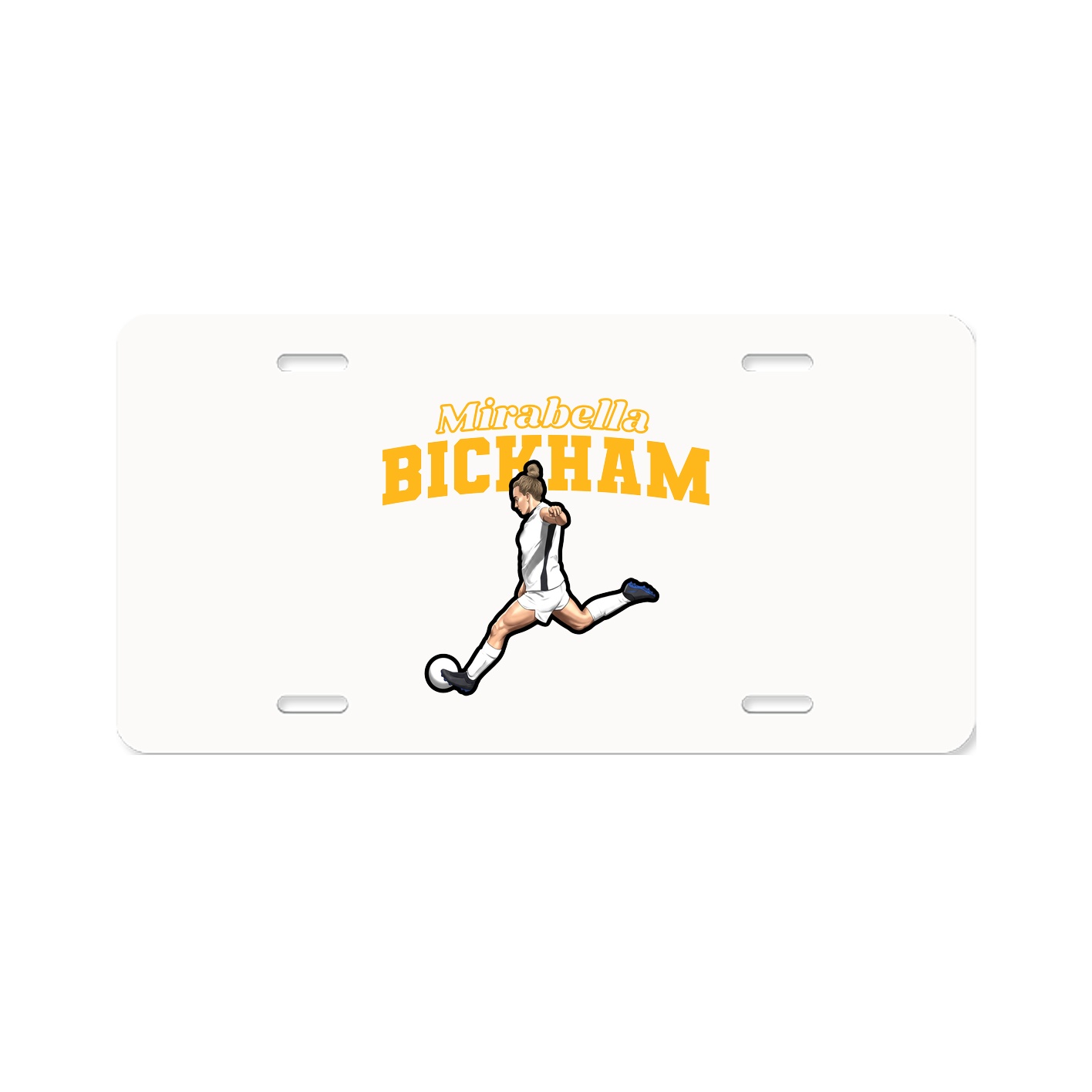 License Plate — Name Arch in Classic