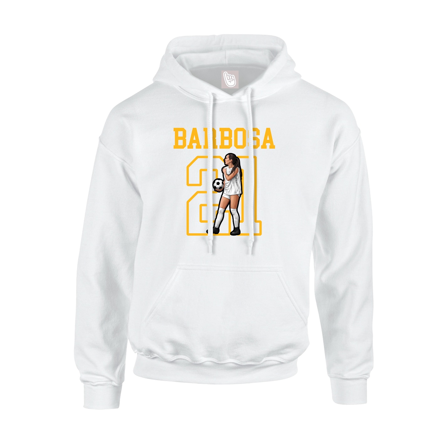 Hoodie — Shirsey in White