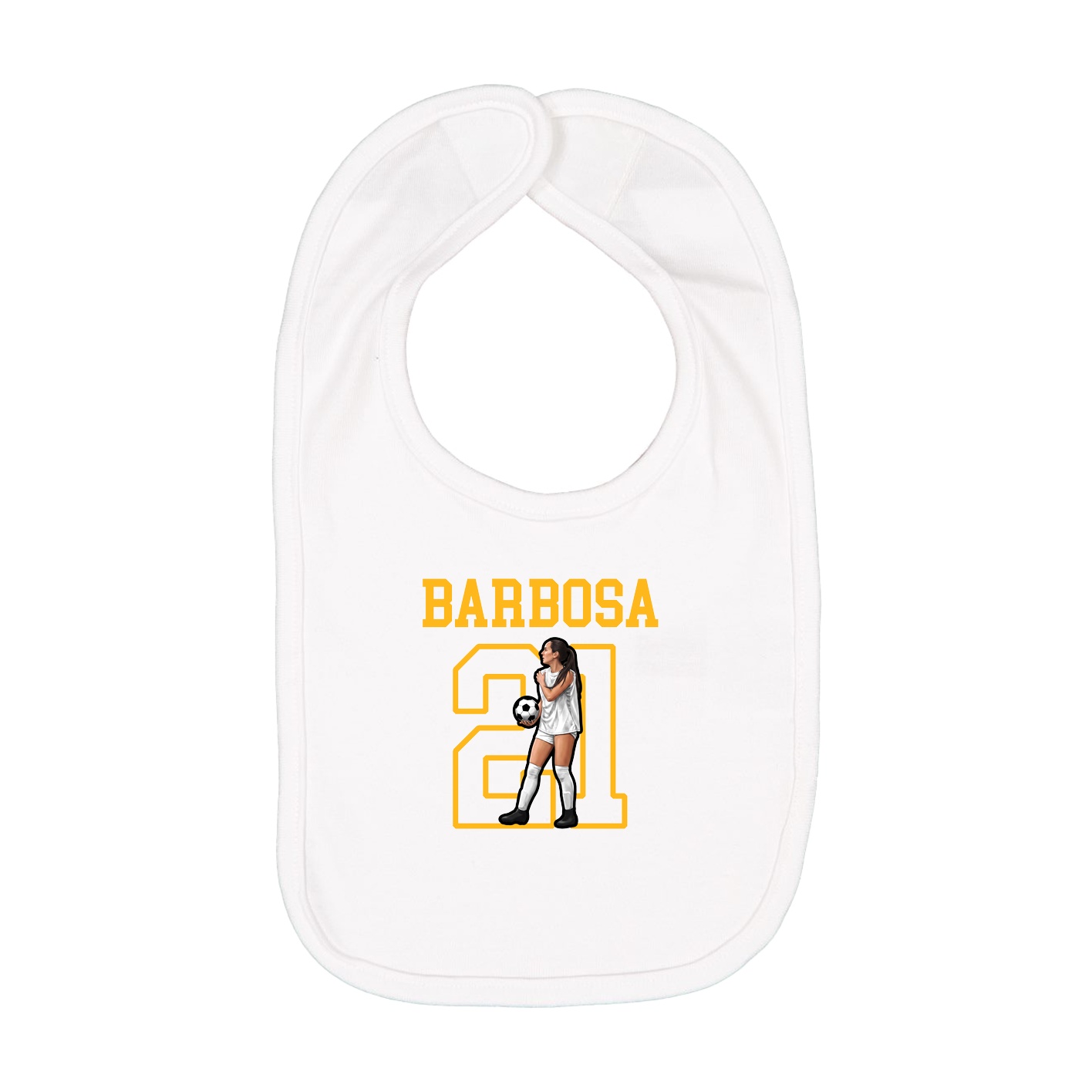 Infant Bib — Shirsey in White