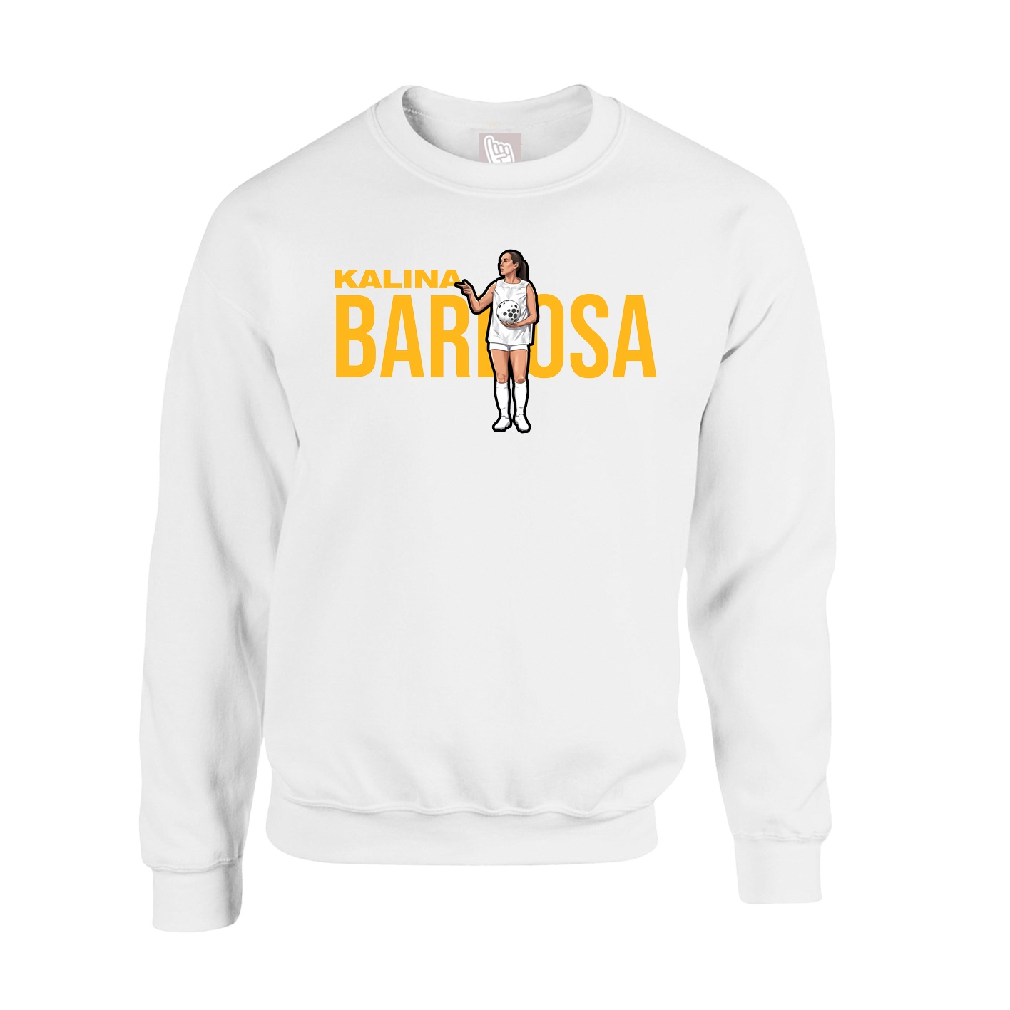 Fleece Crew — Player Name in White