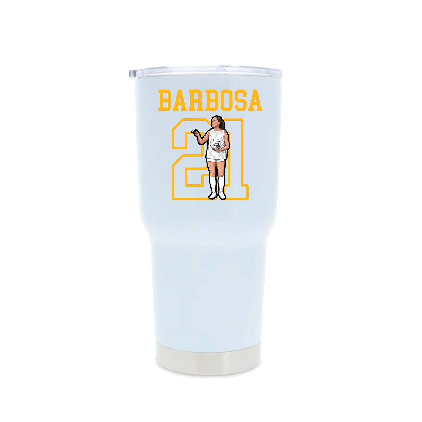 30oz Stainless Steel Tumbler — Shirsey in White