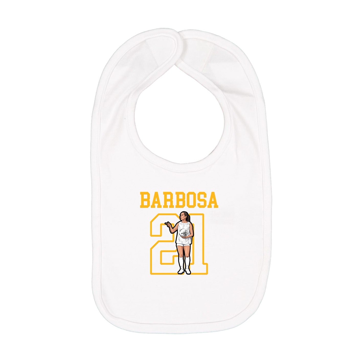 Infant Bib — Shirsey in White