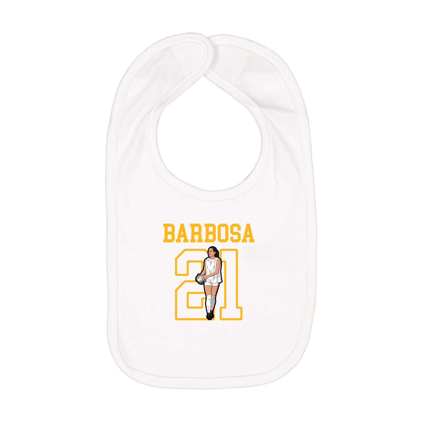 Infant Bib — Shirsey in White