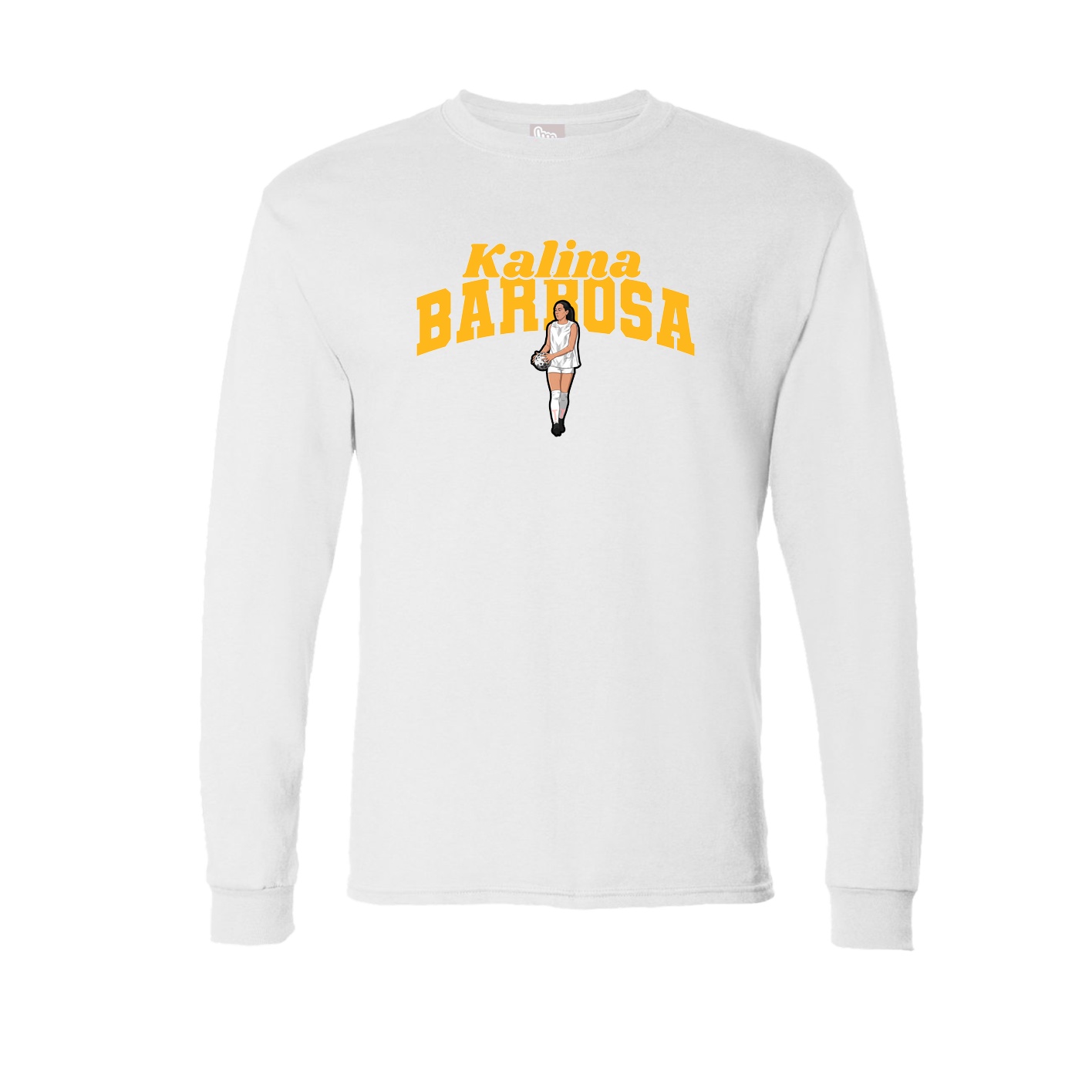 Long Sleeve Tee — Signature Arch in White