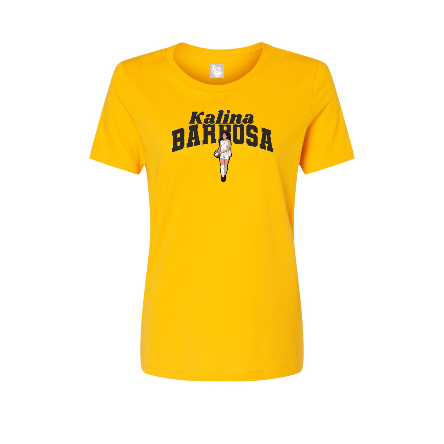 Womens Tee — Signature Arch in Gold