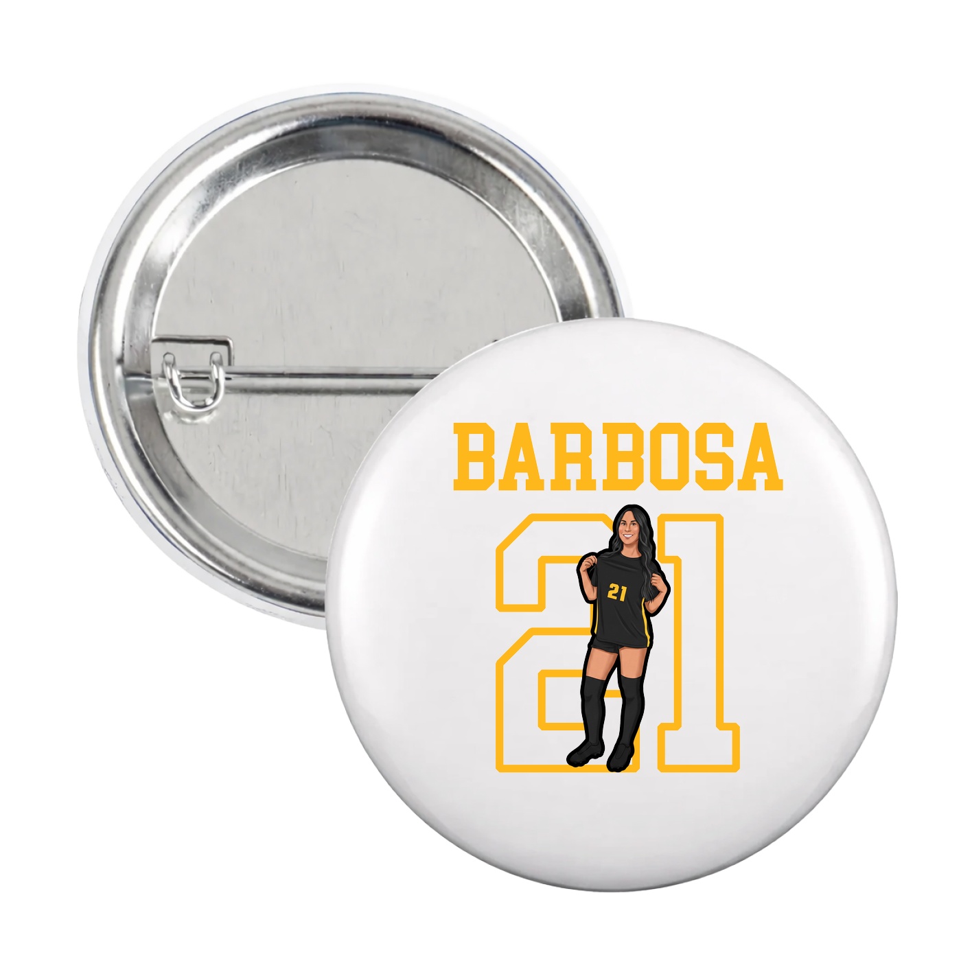 Game Day Button — Shirsey in White