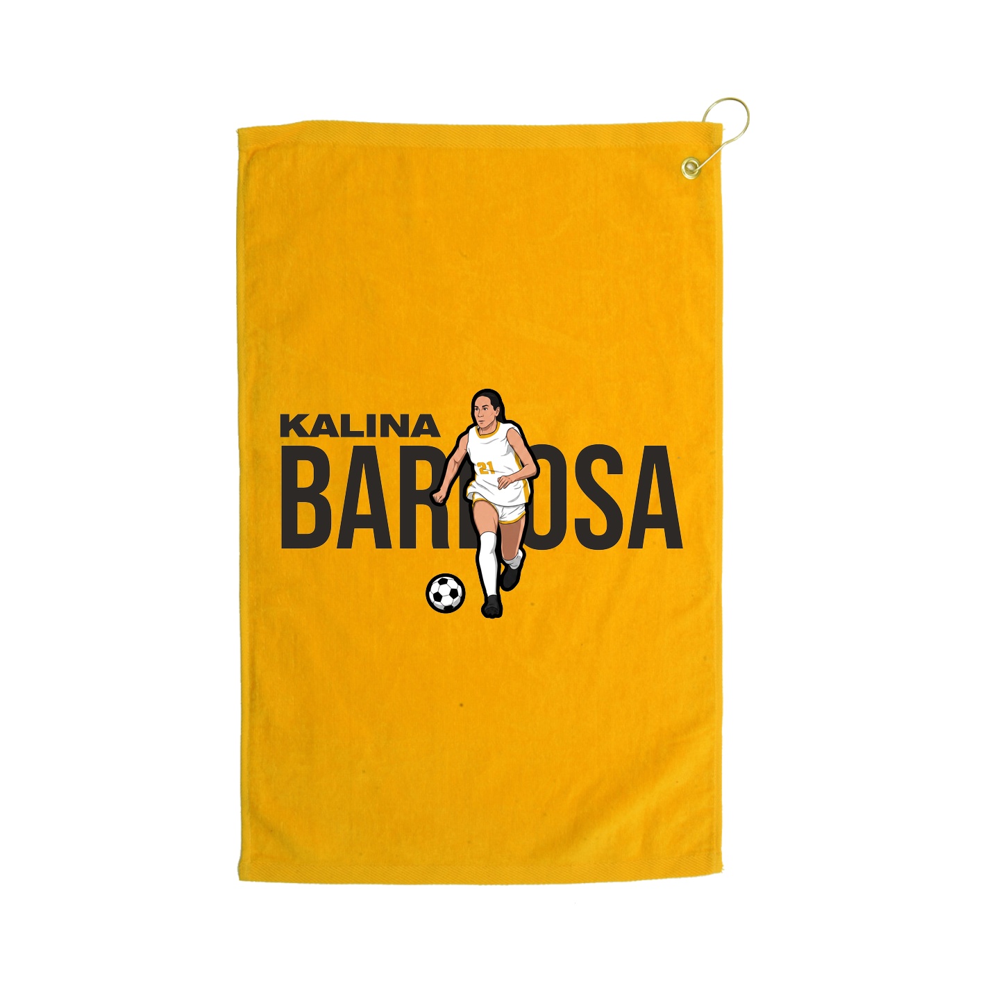 Golf Towel — Player Name in Gold