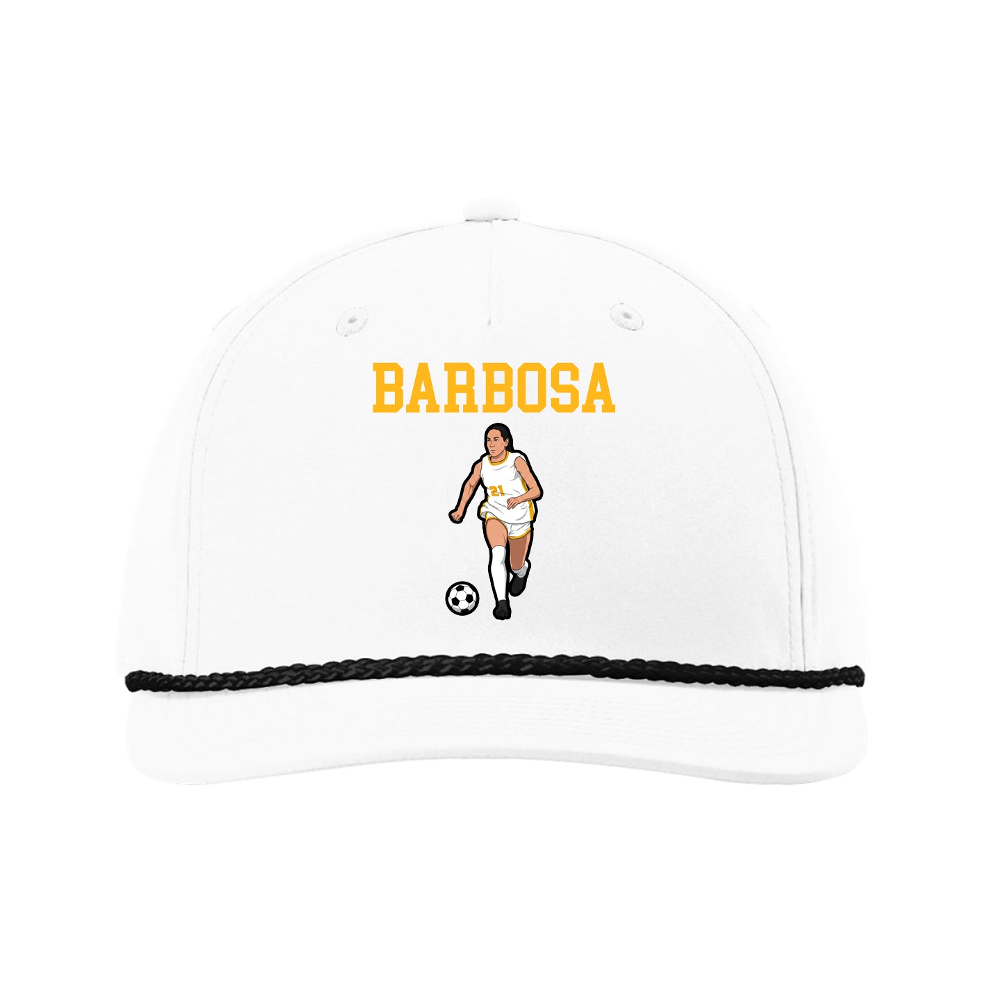 Five-Panel Classic Rope Cap — Shirsey in White