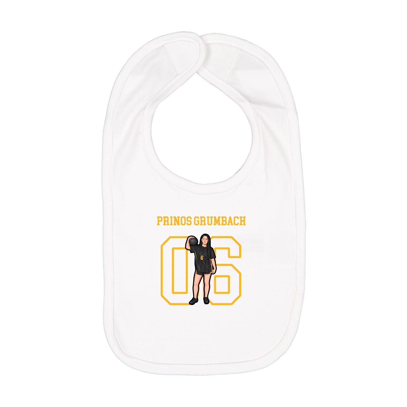 Infant Bib — Shirsey in White