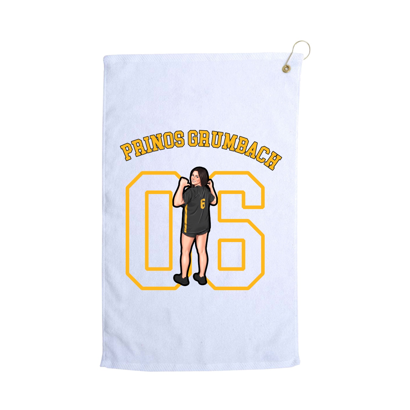 Golf Towel — Shirsey Arch in White