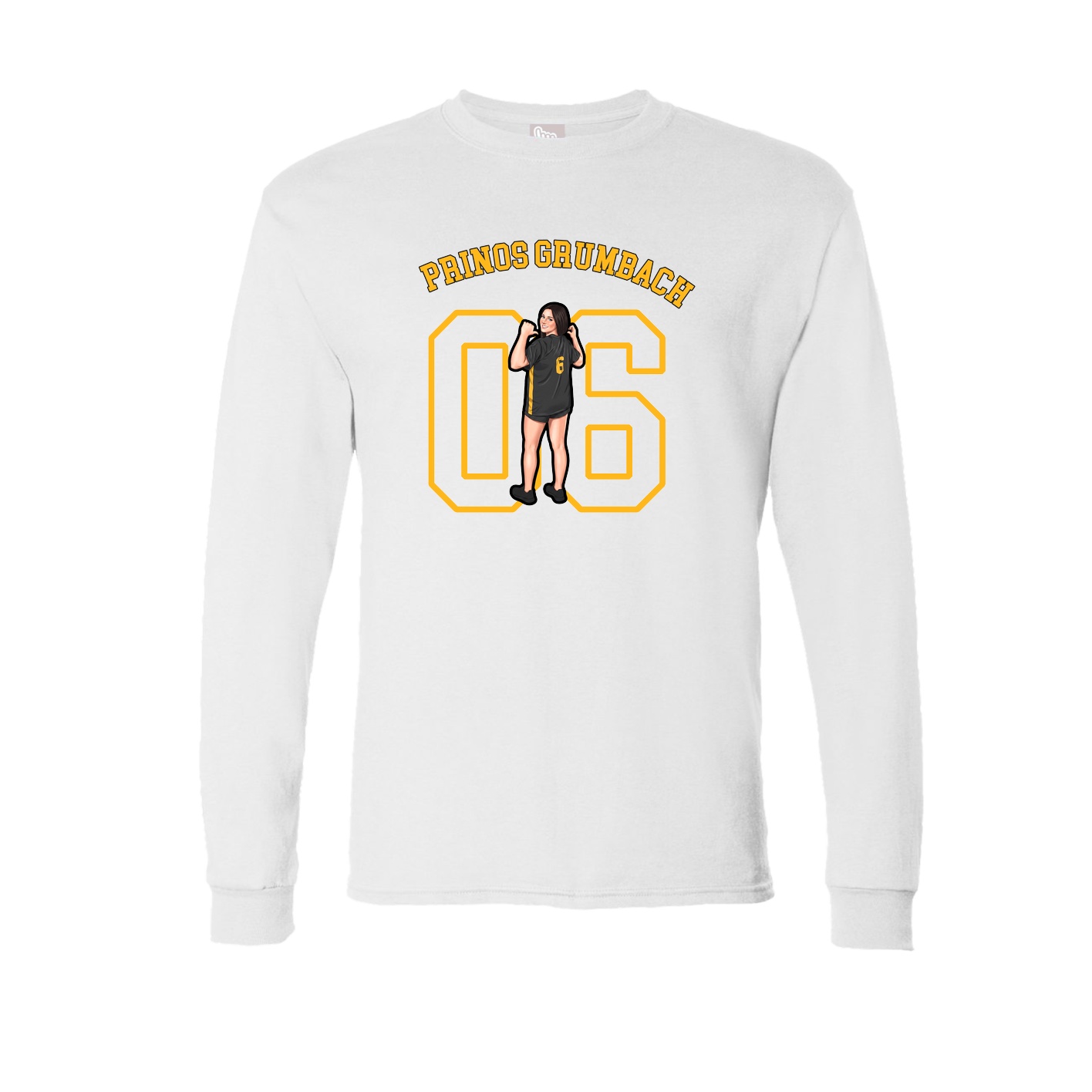 Long Sleeve Tee — Shirsey Arch in White