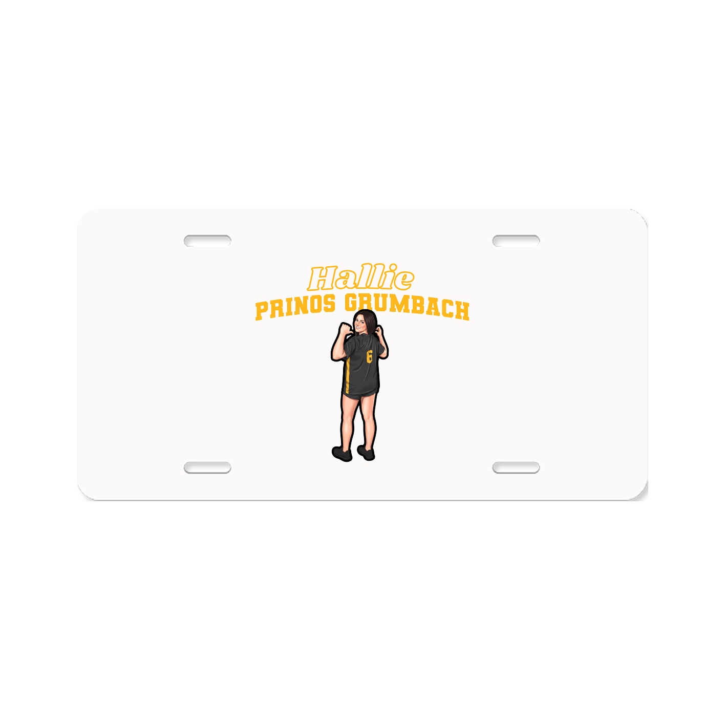 License Plate — Name Arch in Classic