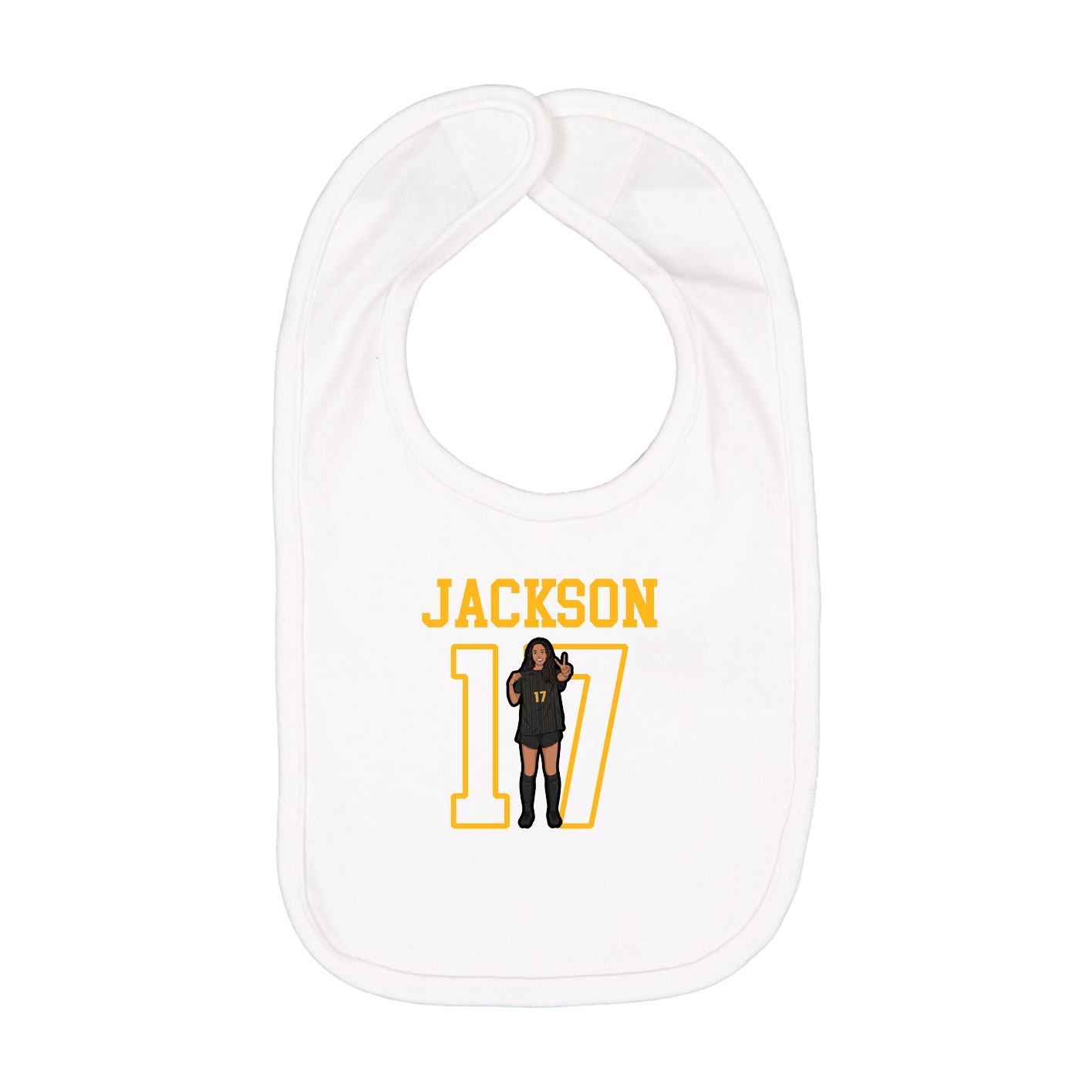 Infant Bib — Shirsey in White