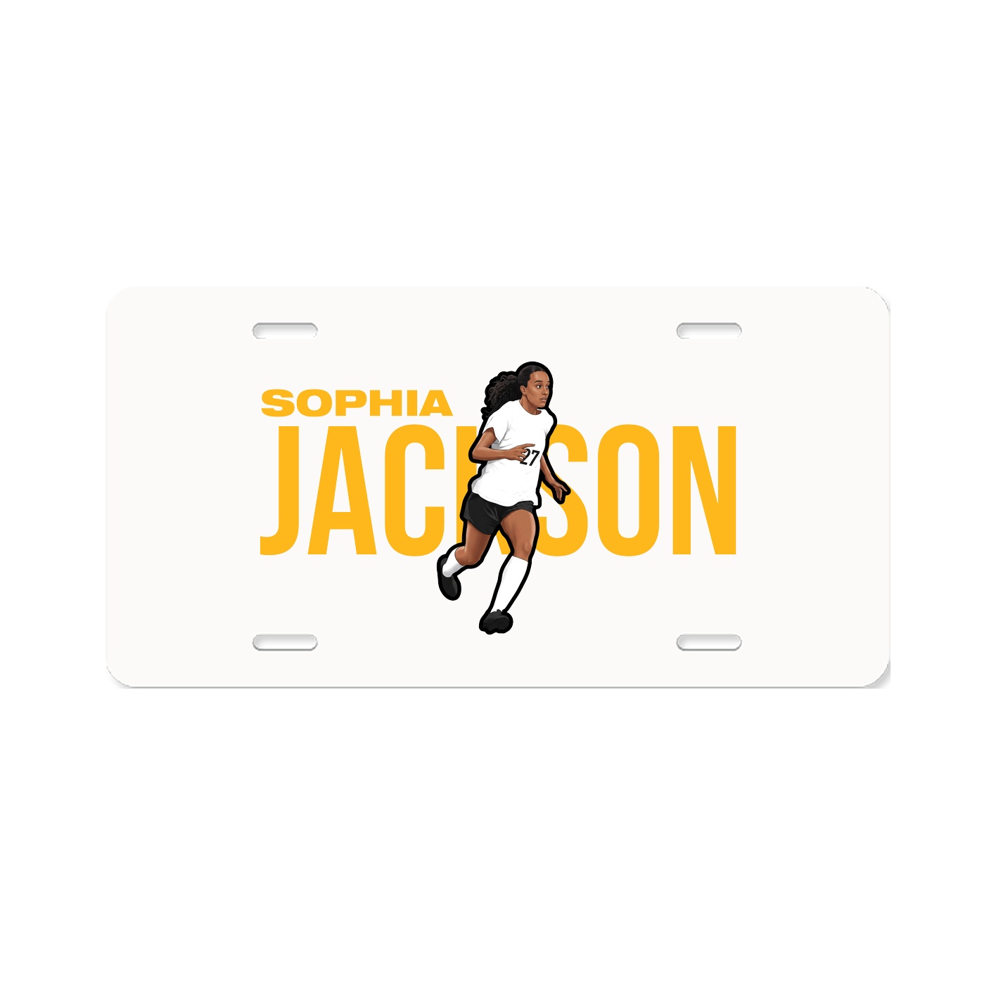 License Plate — Player Name in Classic