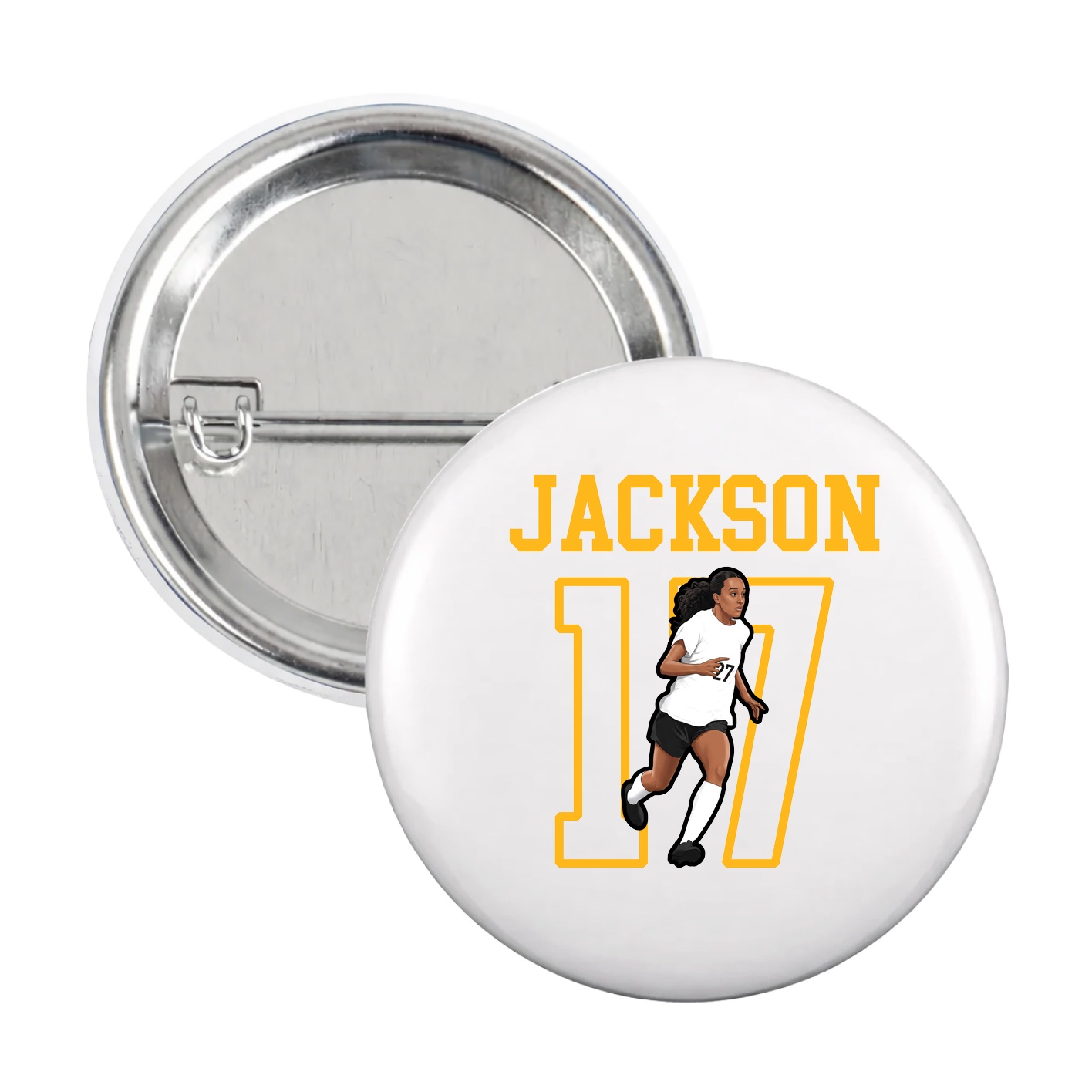 Game Day Button — Shirsey in White