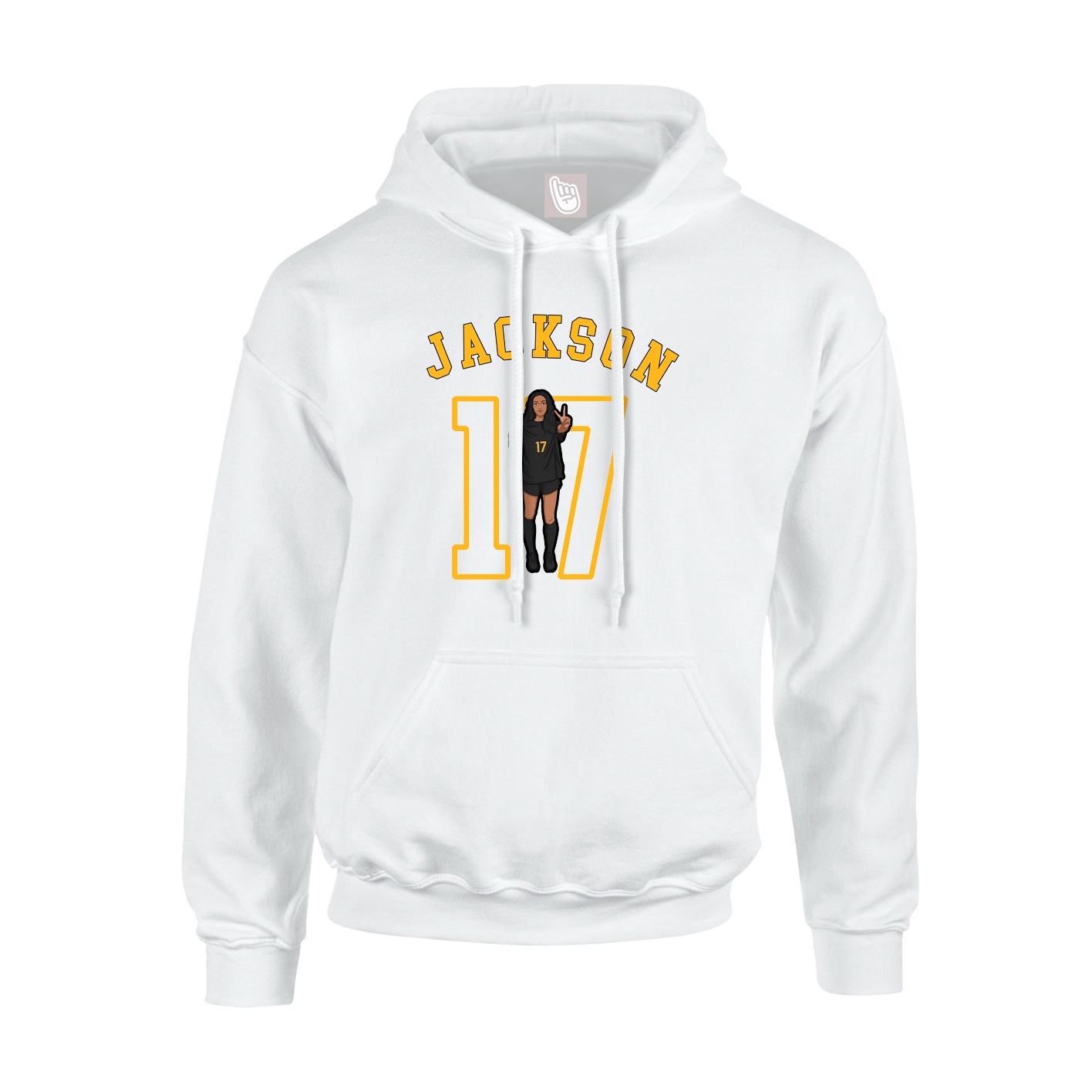 Hoodie — Shirsey Arch in White