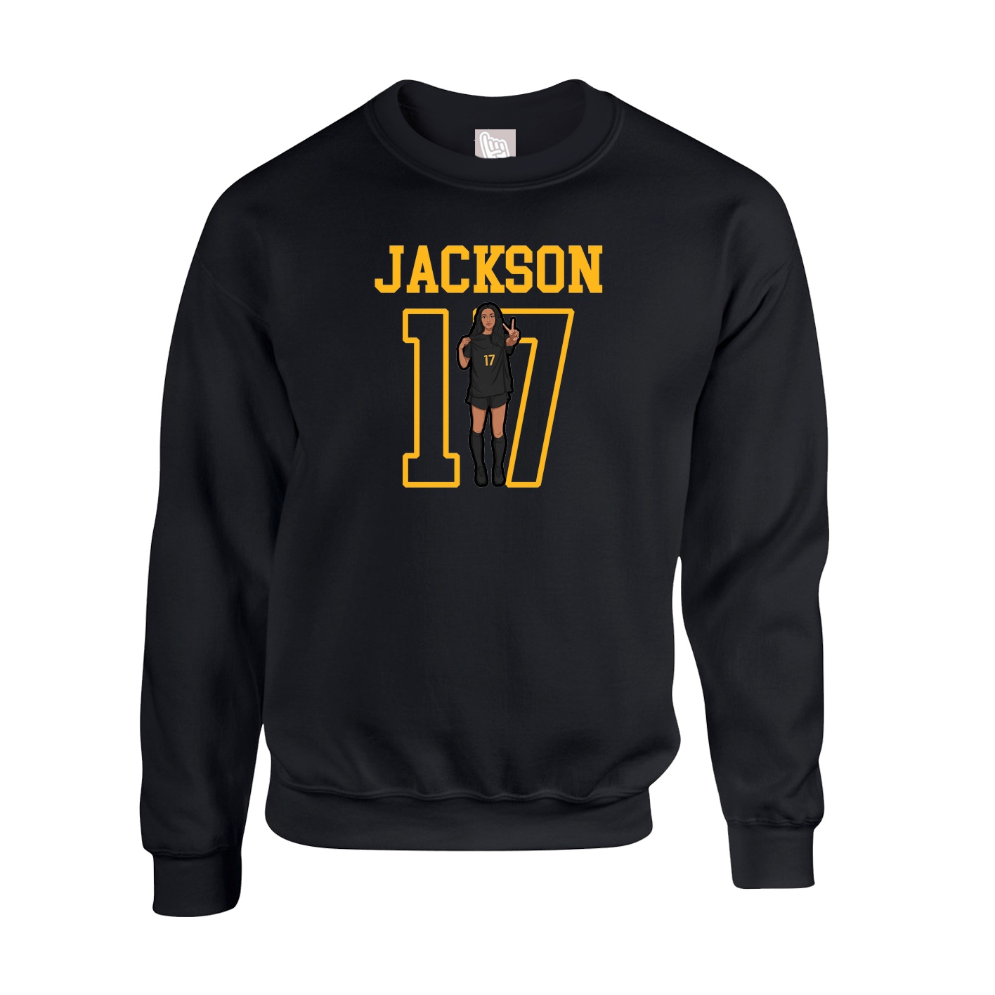 Fleece Crew — Shirsey in Black