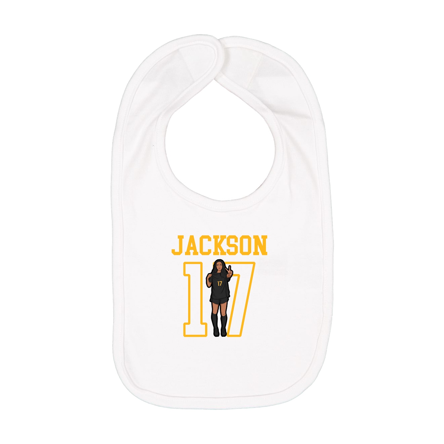 Infant Bib — Shirsey in White