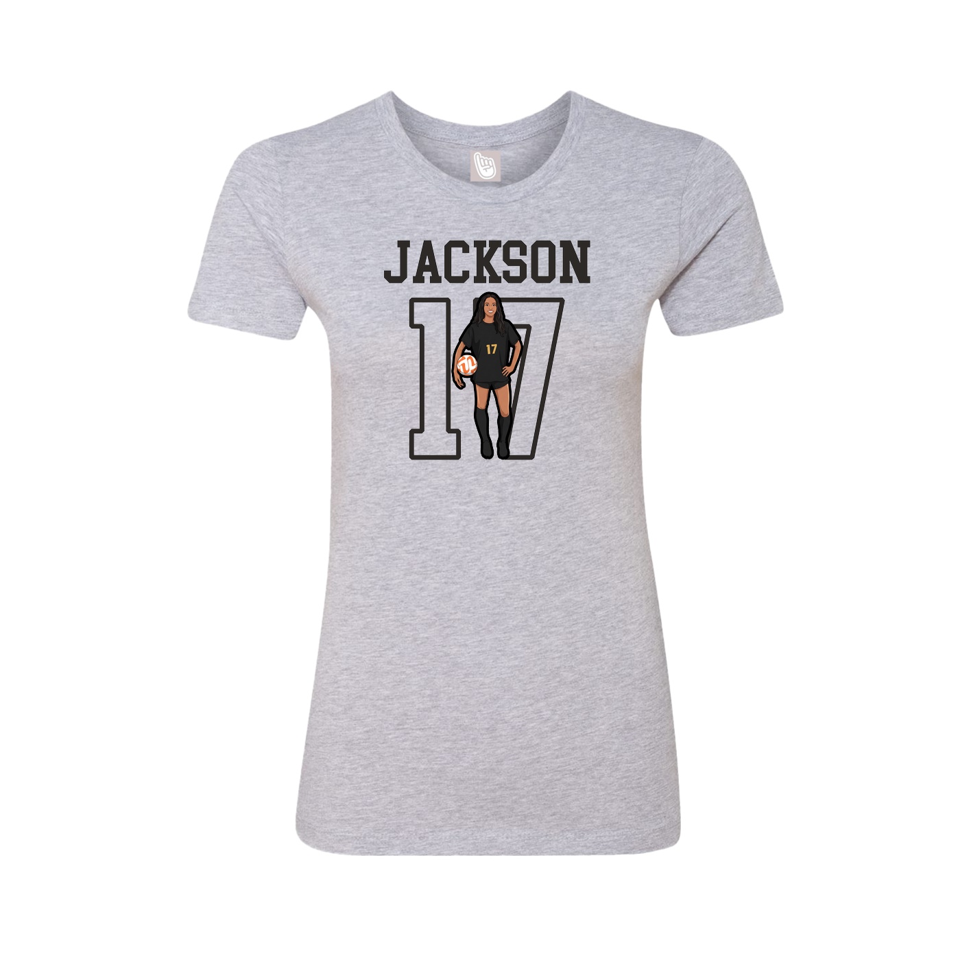 Fitted Women's Tee — Shirsey in Grey