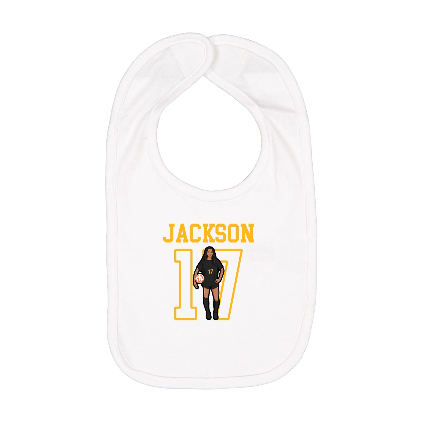 Infant Bib — Shirsey in White