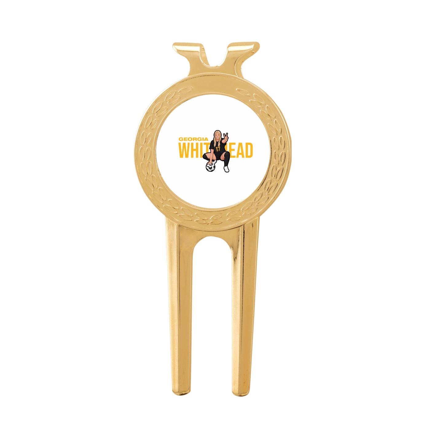Divot Tool with Ball Marker — Player Name in Classic