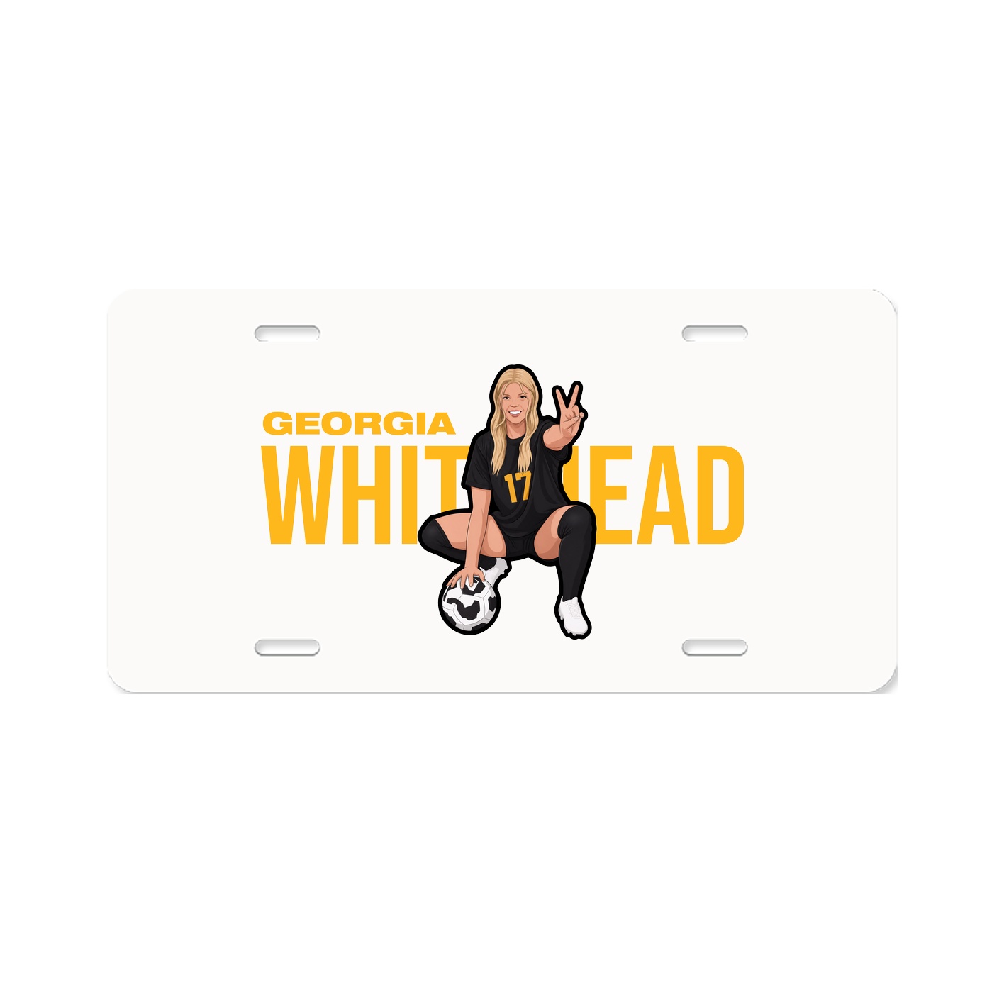 License Plate — Player Name in Classic
