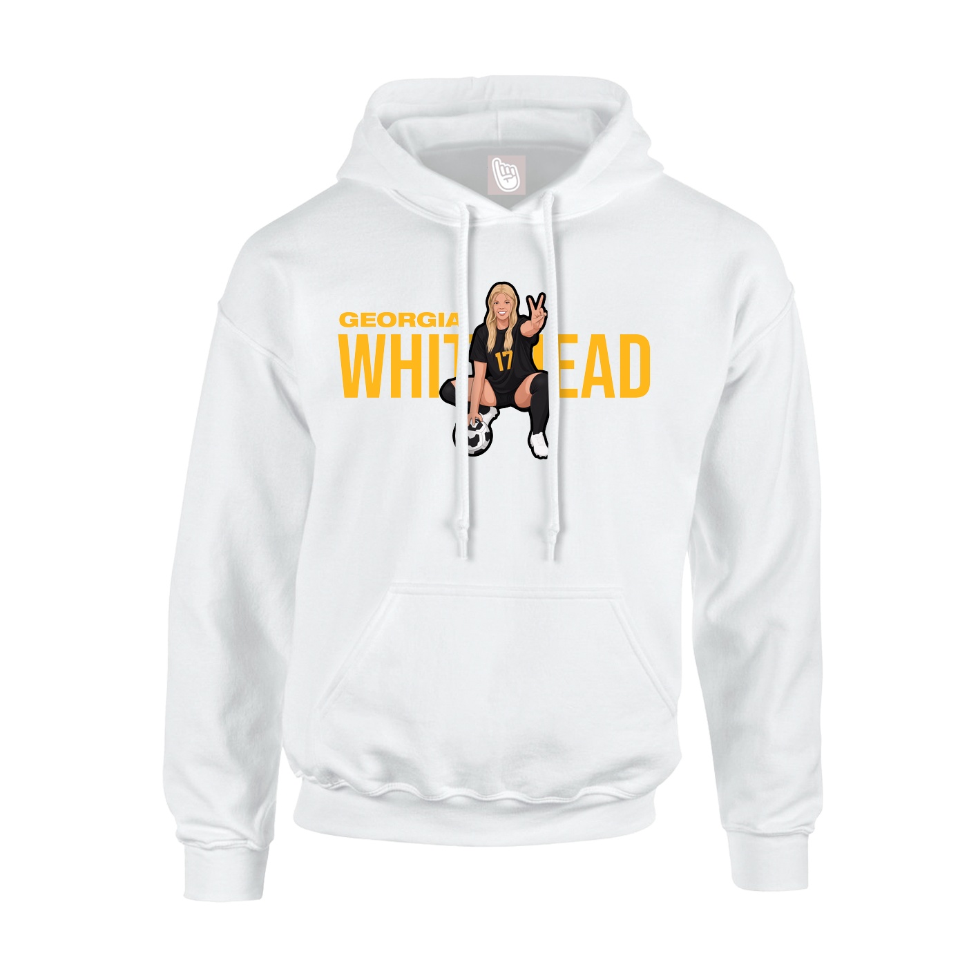 Hoodie — Player Name in White