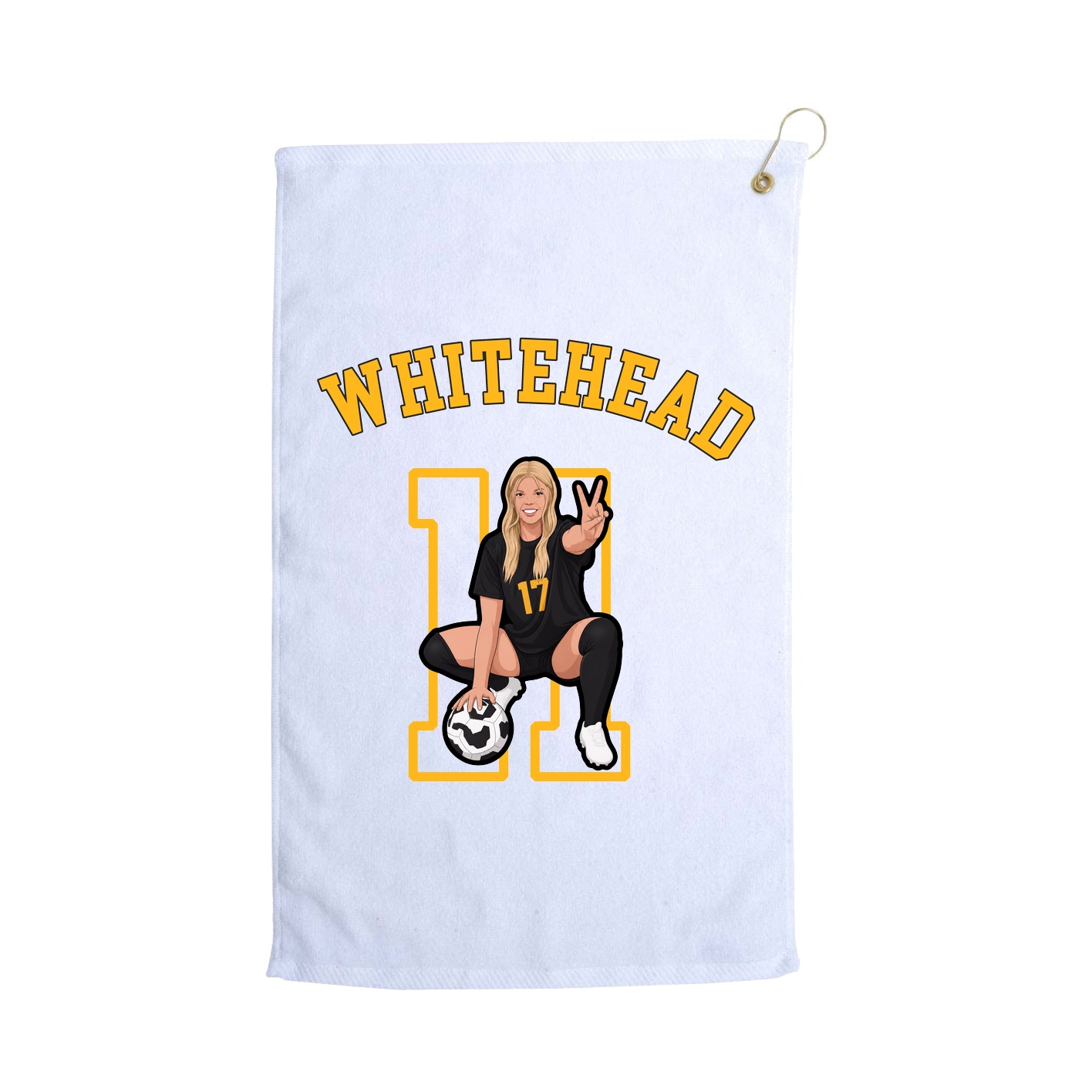 Golf Towel — Shirsey Arch in White