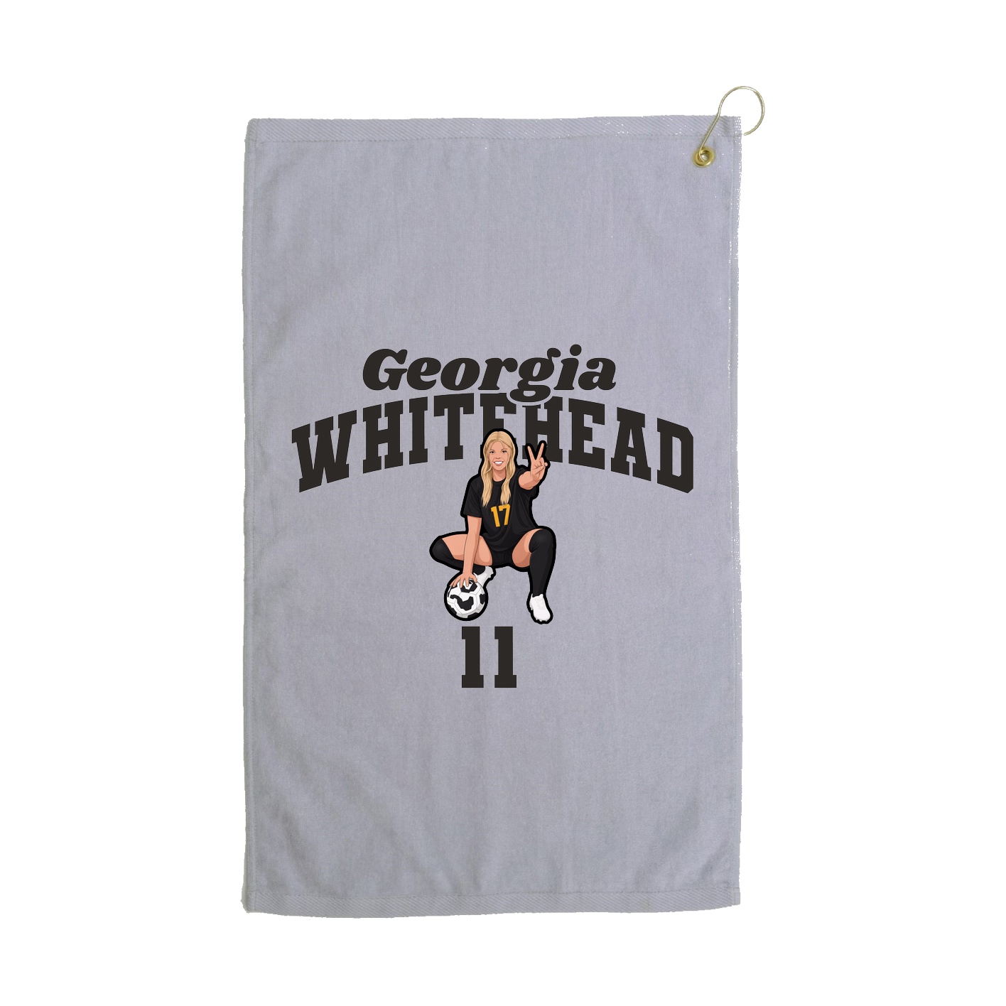 Golf Towel — Signature Arch in Grey