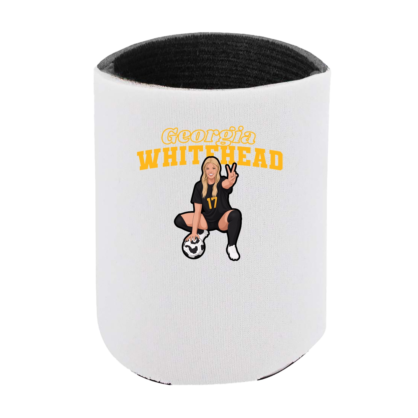 Can Holder — Name Arch in White