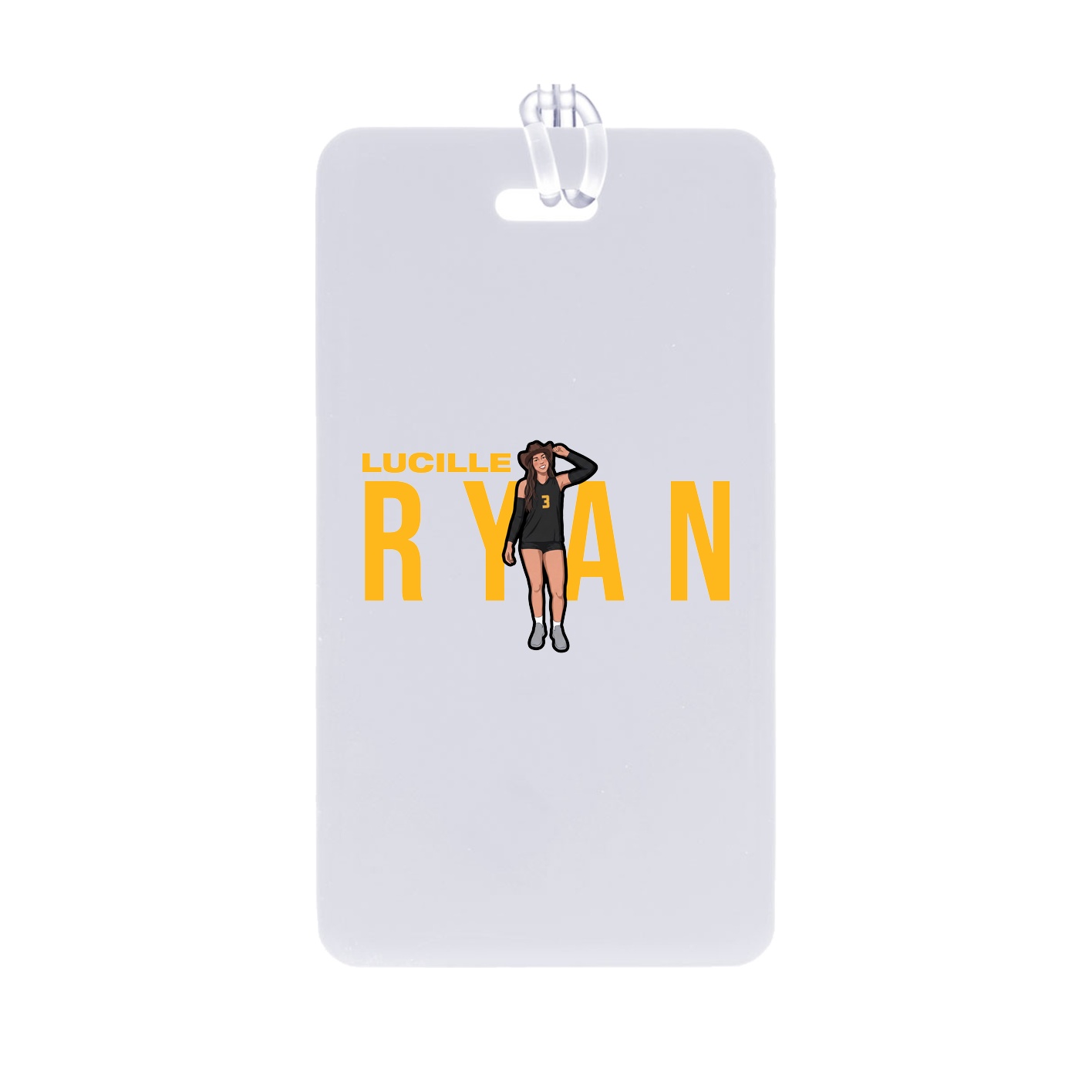Bag Tag — Player Name in Classic