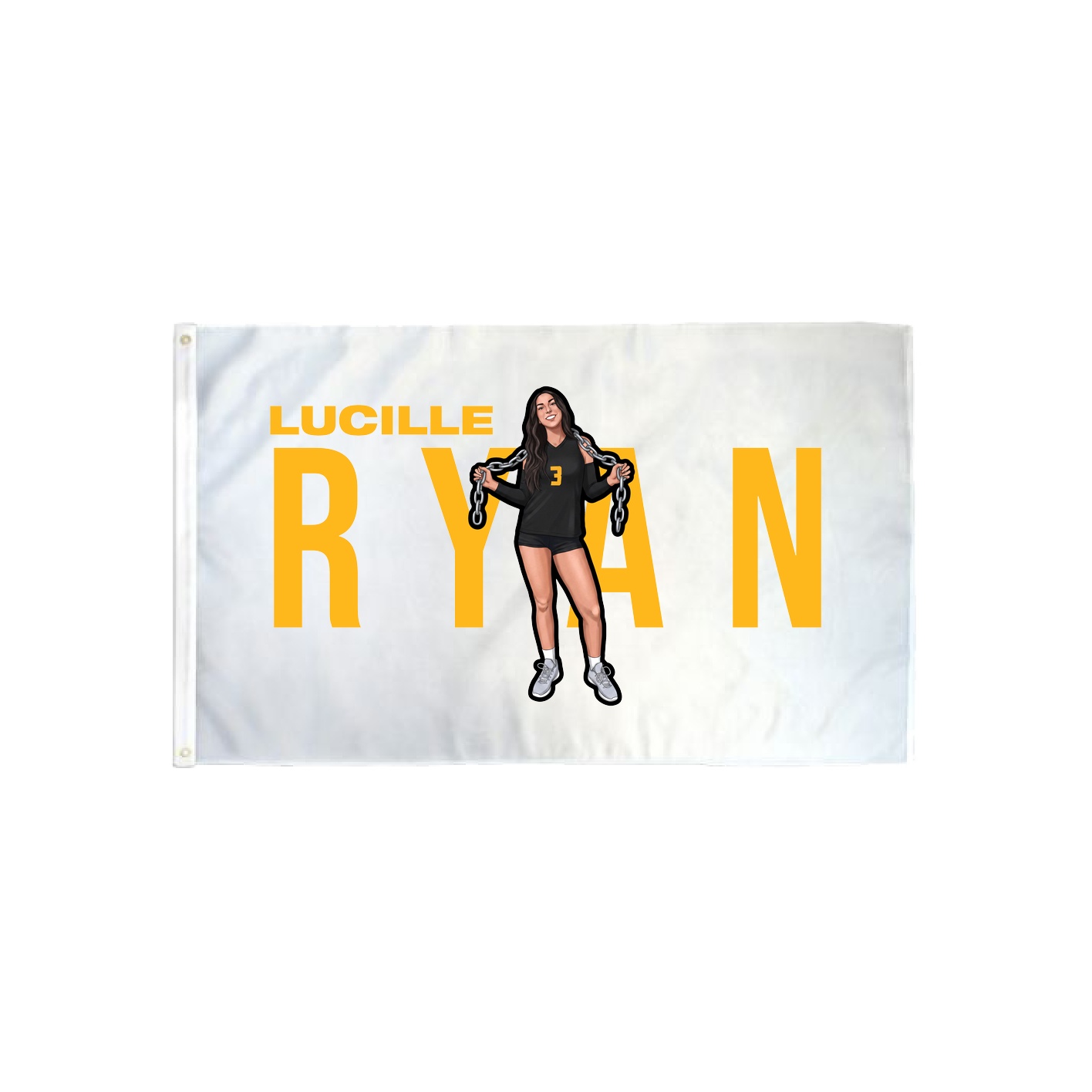 3x5 Flag — Player Name in Classic
