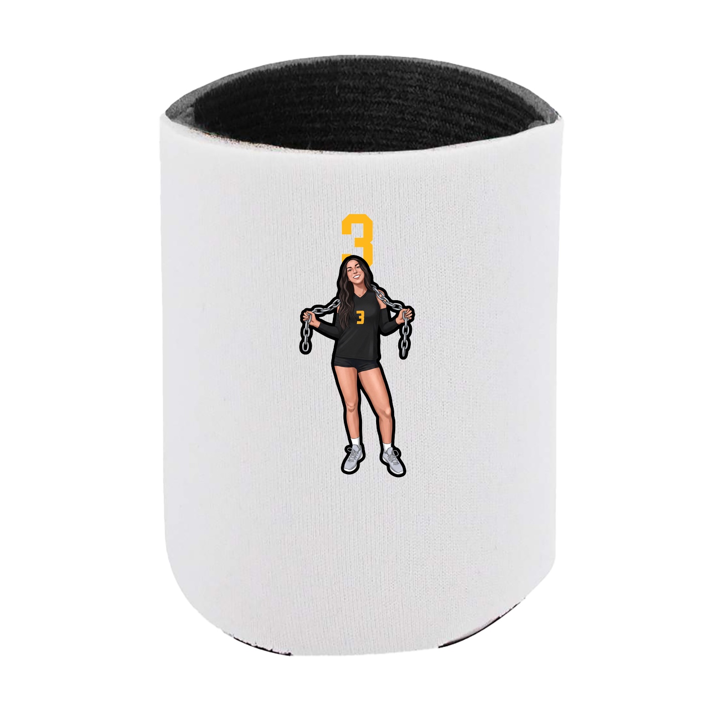 Can Holder — Number Top in White