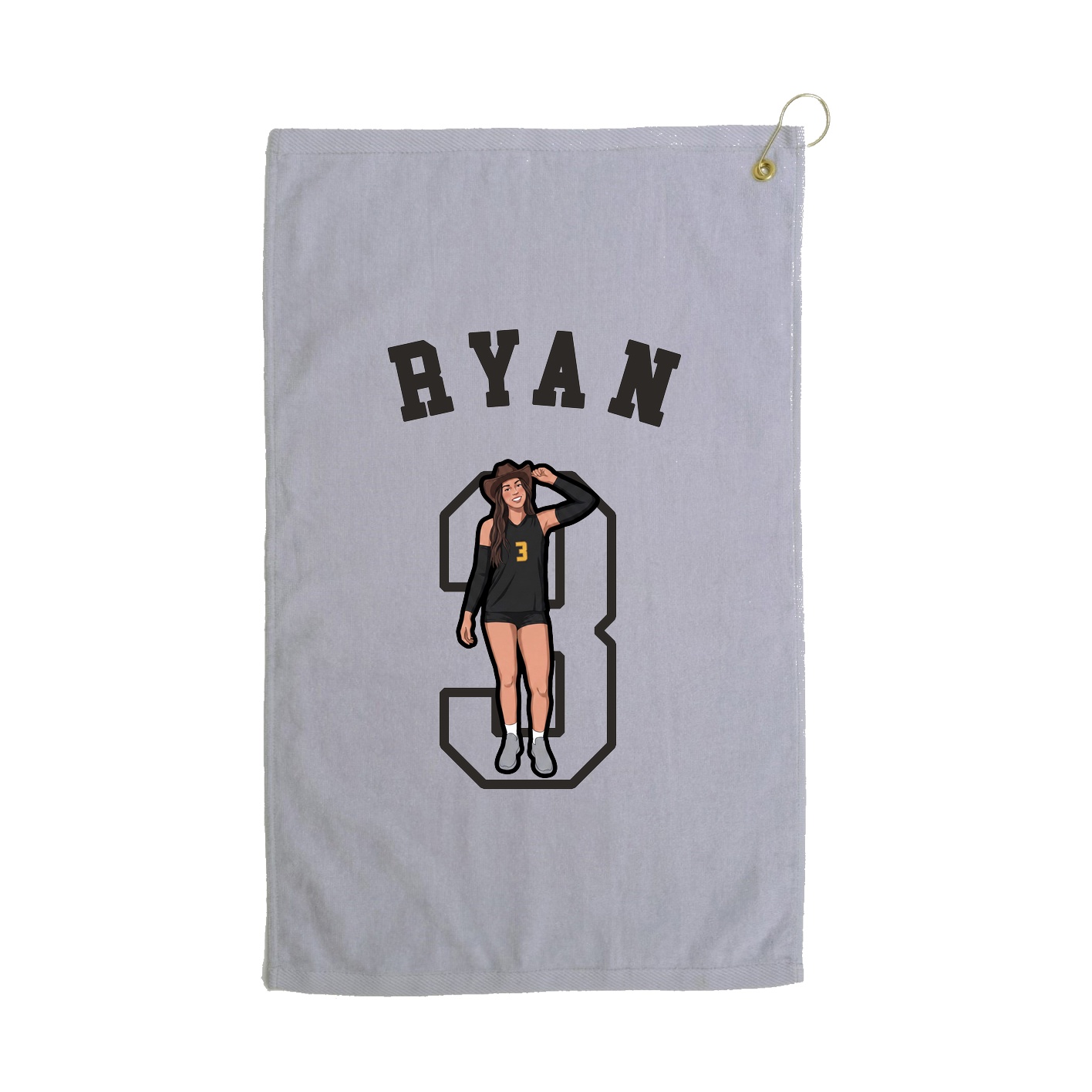 Golf Towel — Shirsey Arch in Grey