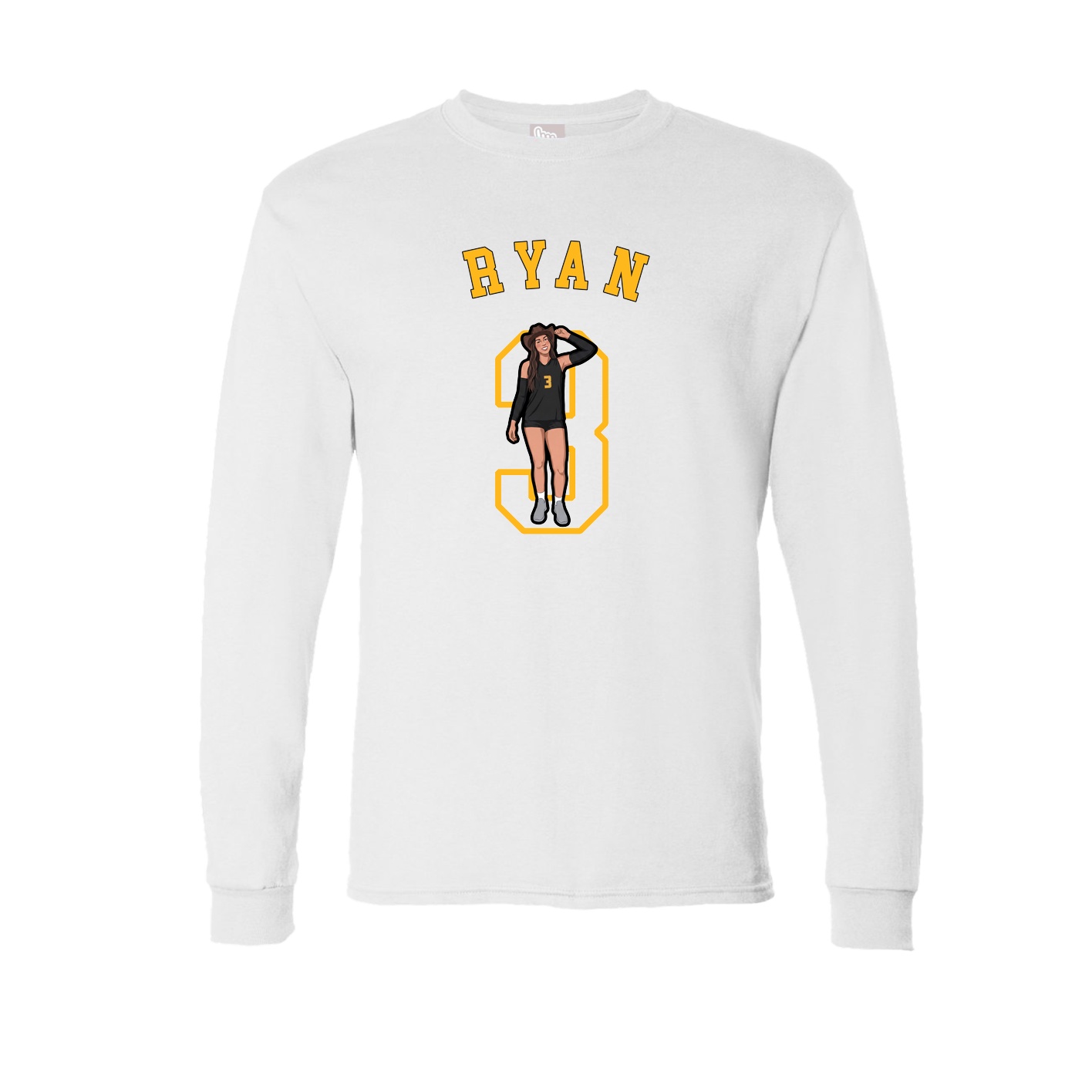 Long Sleeve Tee — Shirsey Arch in White