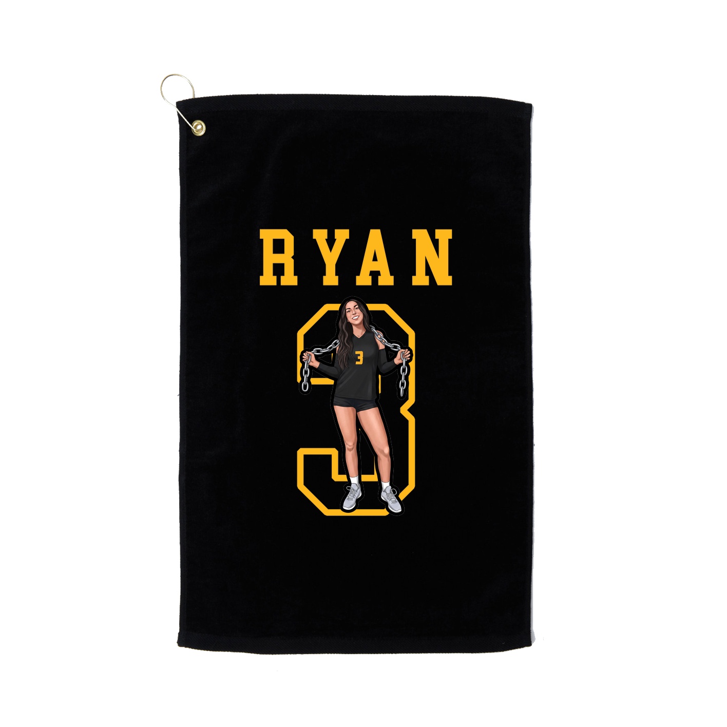 Golf Towel — Shirsey in Black