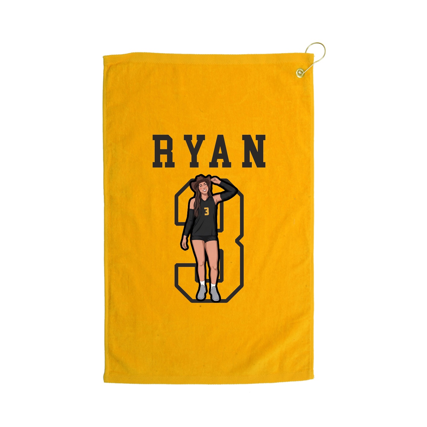 Golf Towel — Shirsey in Gold
