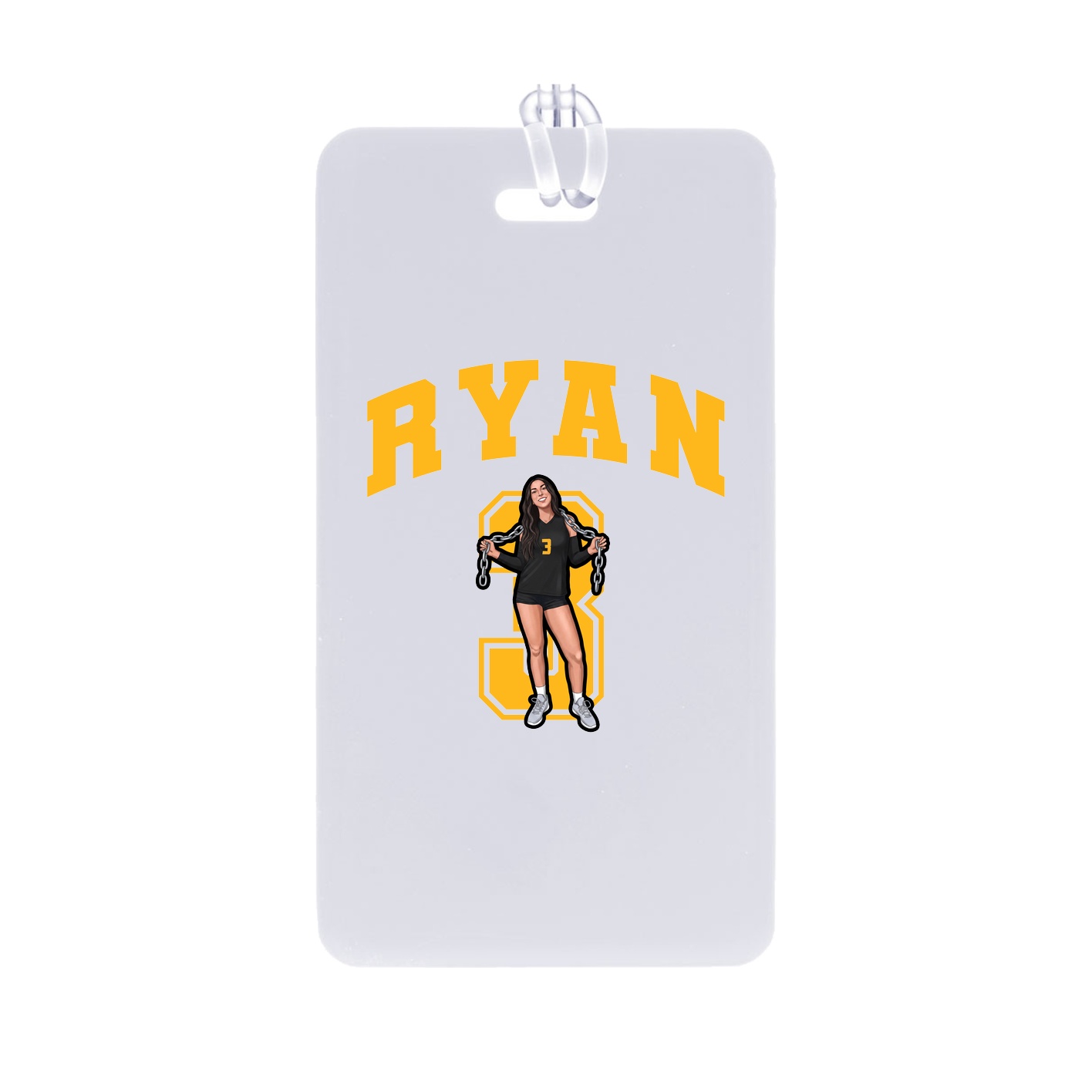 Bag Tag — Number in Classic