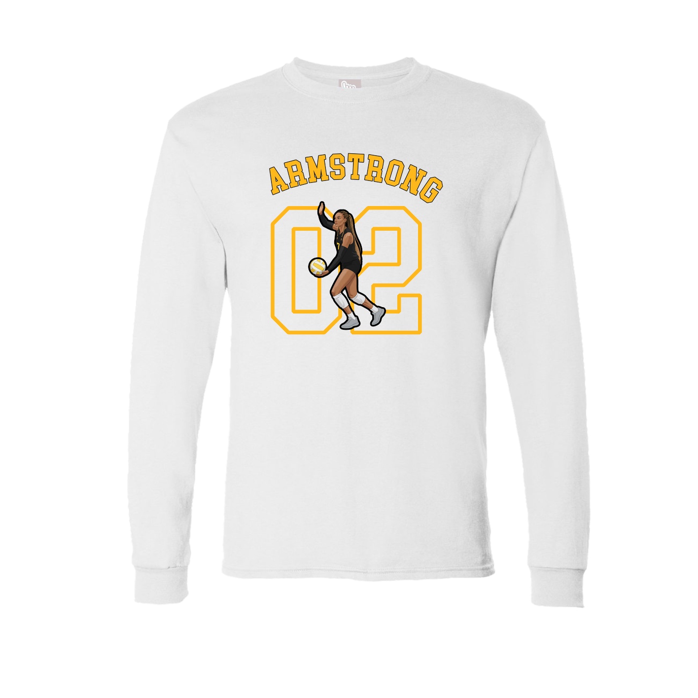 Long Sleeve Tee — Shirsey Arch in White
