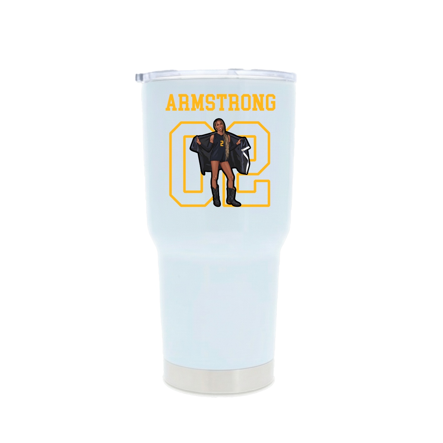 30oz Stainless Steel Tumbler — Shirsey in White