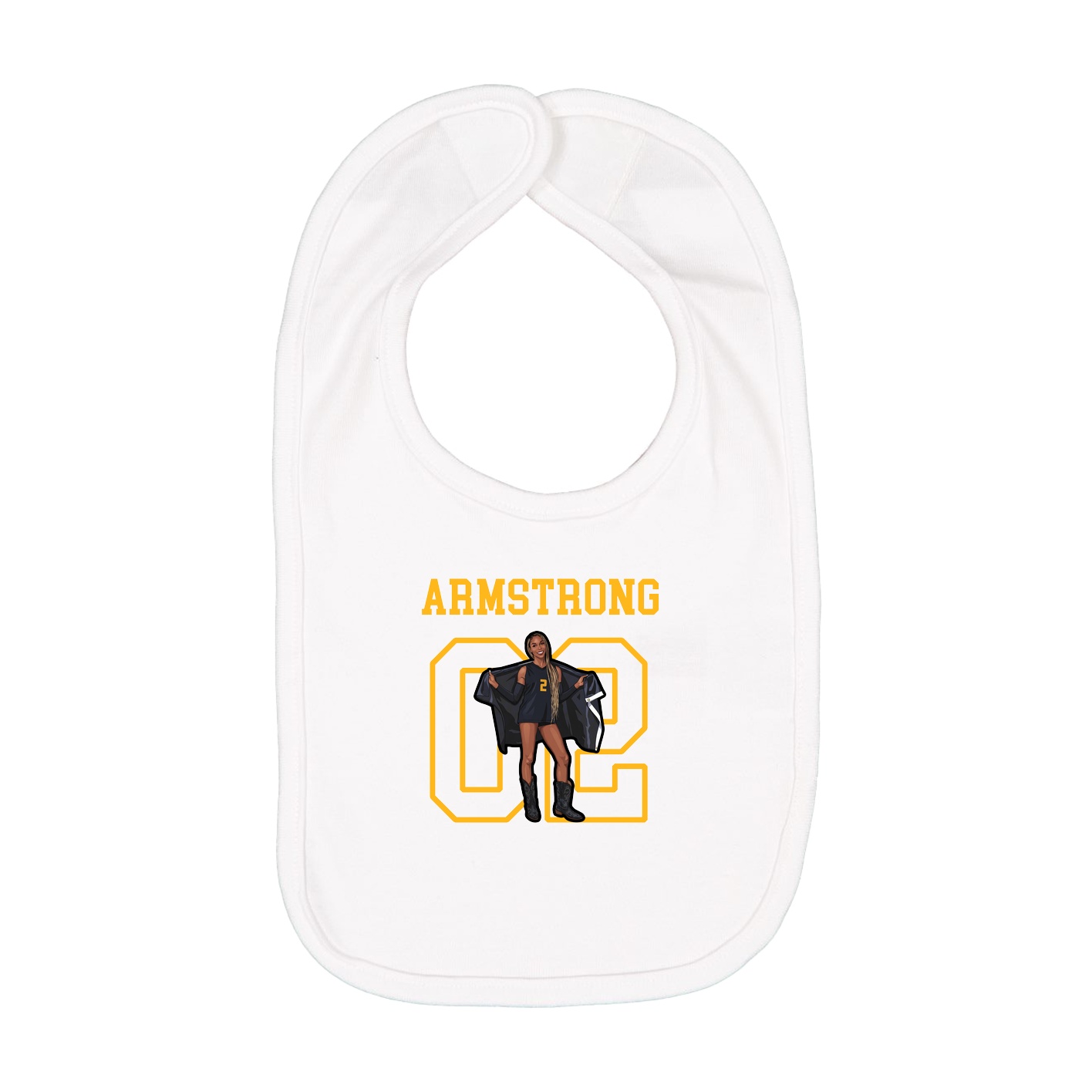Infant Bib — Shirsey in White