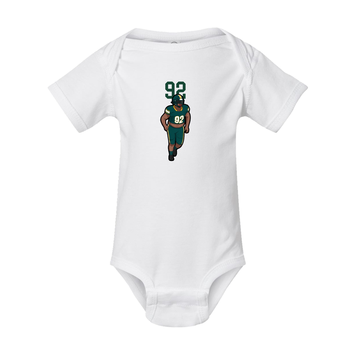 Baby Onesie — Number Top in White