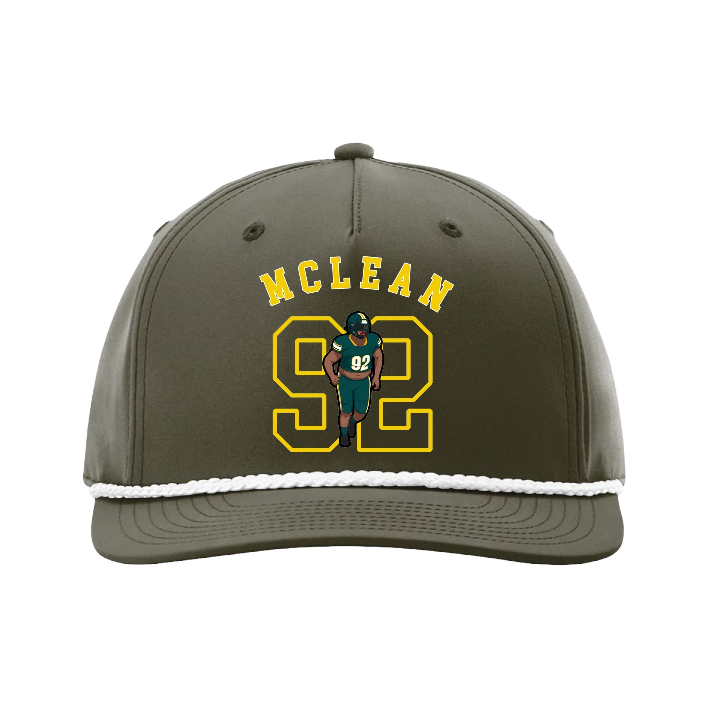 Five-Panel Classic Rope Cap — Shirsey Arch in Green