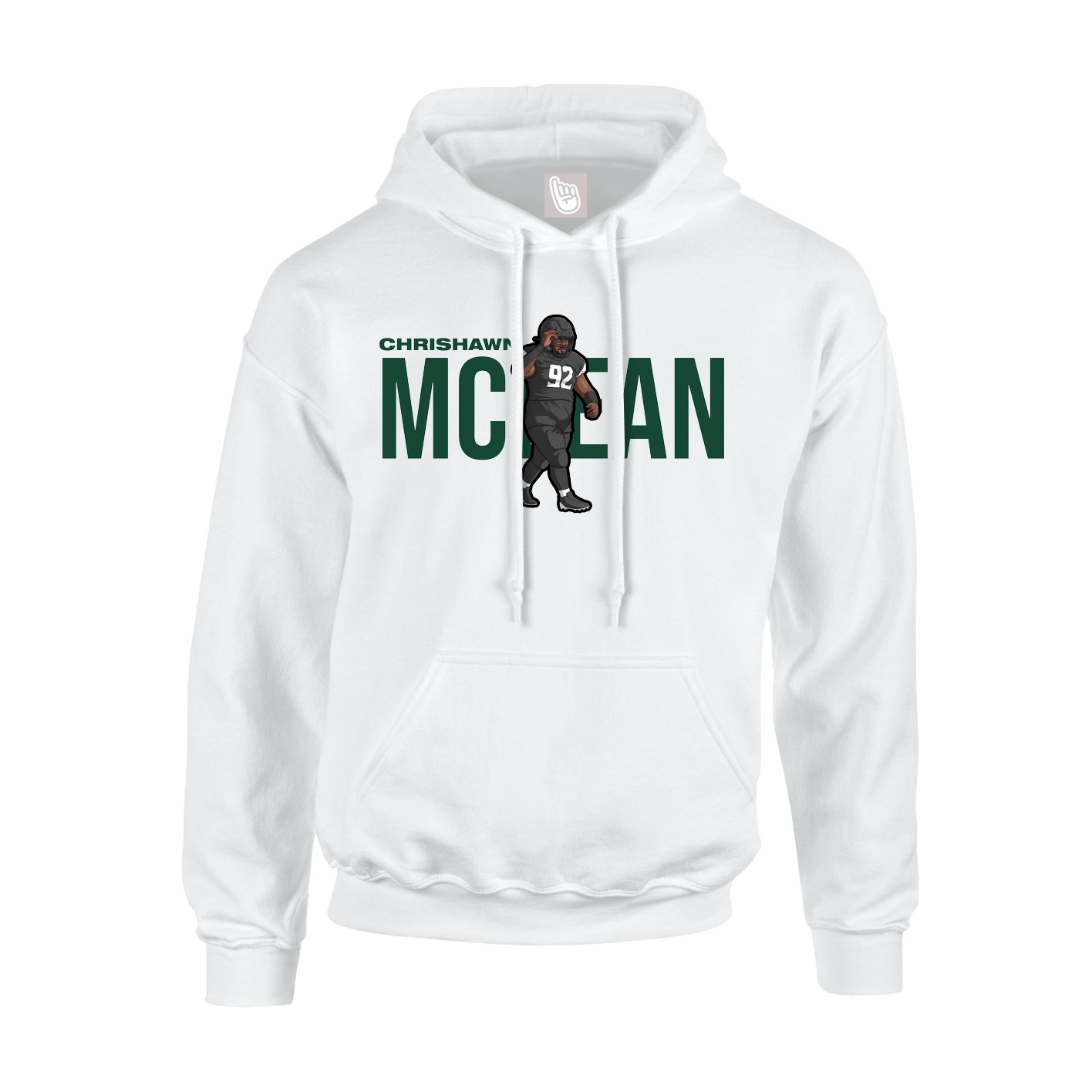Hoodie — Player Name in White